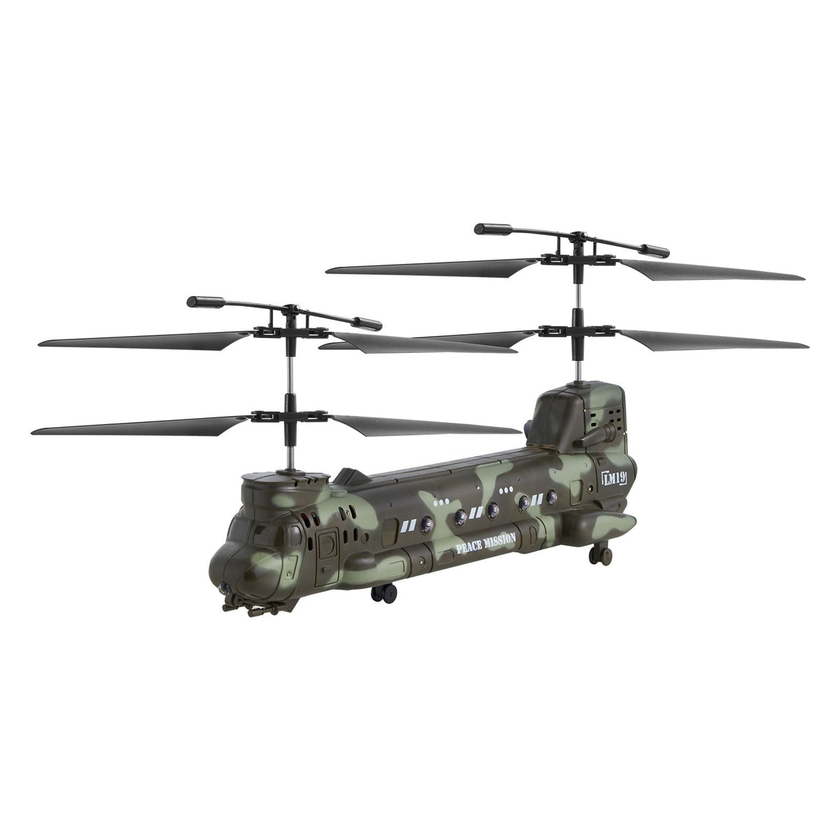RC Helicopter, 2.4GHz Military Remote Control Helicopter, 3.5 Channel RC Airplane for Kid, 20 Mins Flight Time, One-Key Takeoff/Landing & LED Lights, Flying Plane Toys for Kids Ages 8 and up