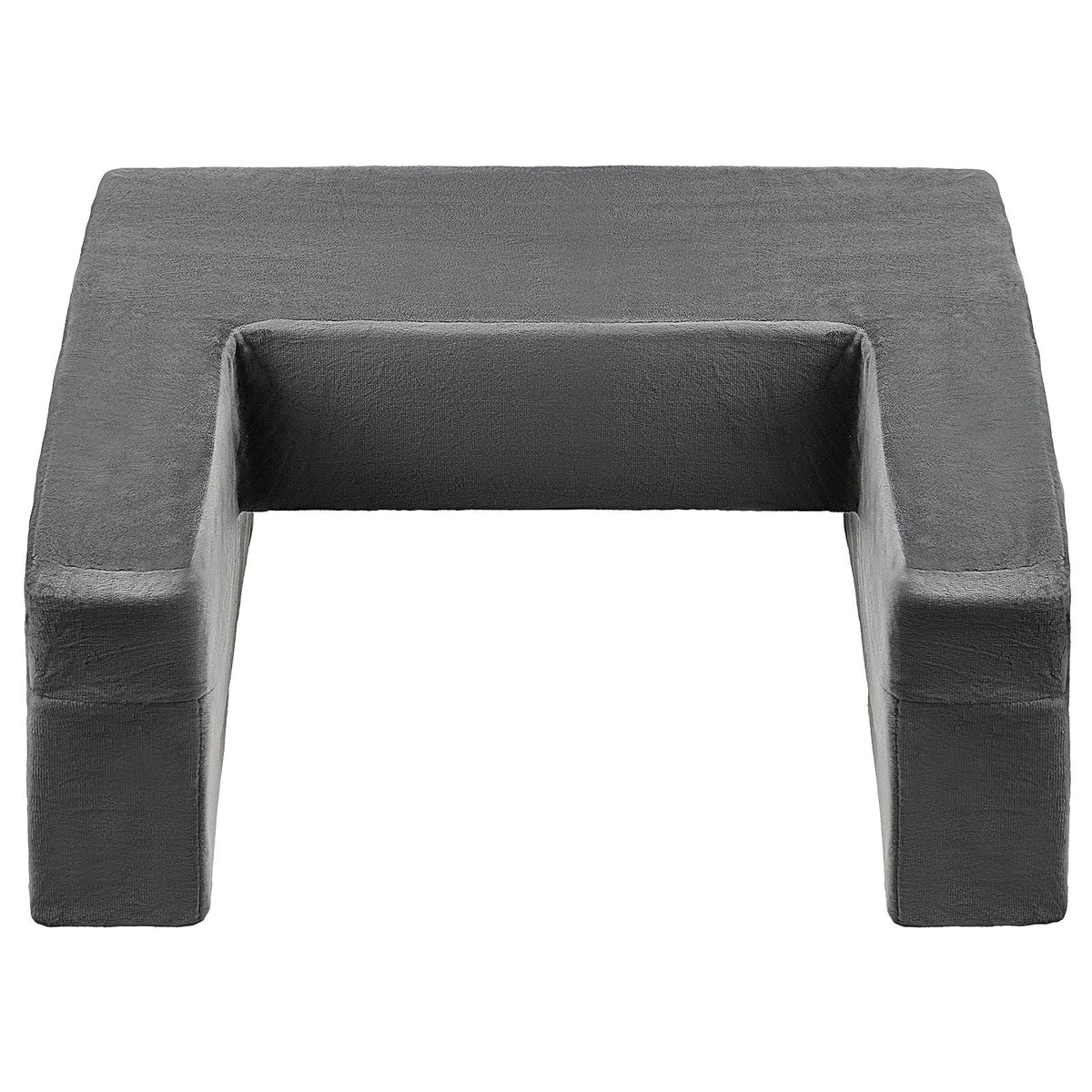 Reading Pillow, Lap Desk Pillow with Washable Cloth, Large Bed Pillow with 2 Pockets and Cup Holder, Memory Foam Bed Rest for Reading, Gaming, Resting, Working, Grey