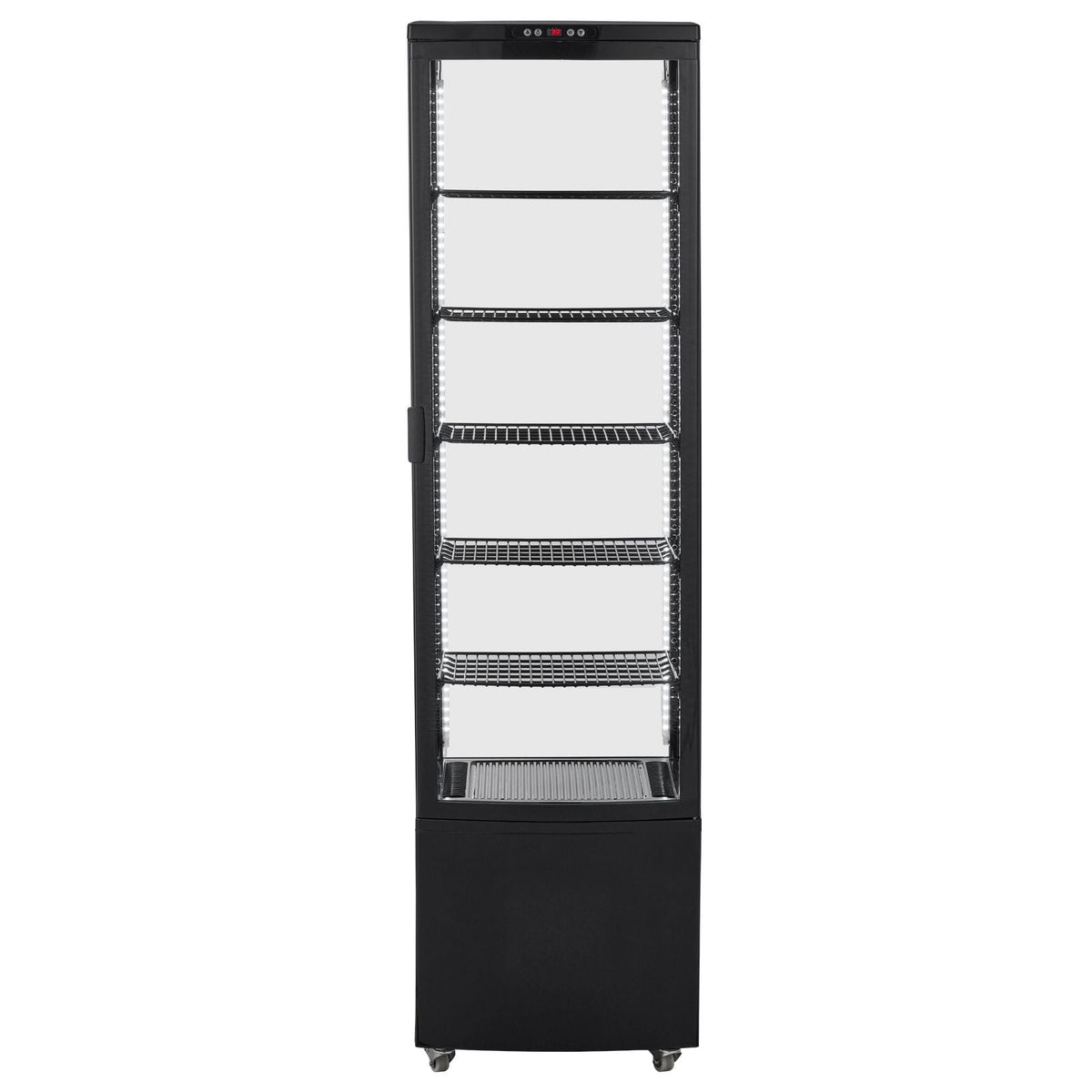 Refrigerated Display Case, 9.8 Cu.Ft./278L Large Pastry Display Case, 5-Tier Commercial Display Refrigerator with LED Lighting, TURBO Cooling, Frost-Free Air-Cooling, for Bakery
