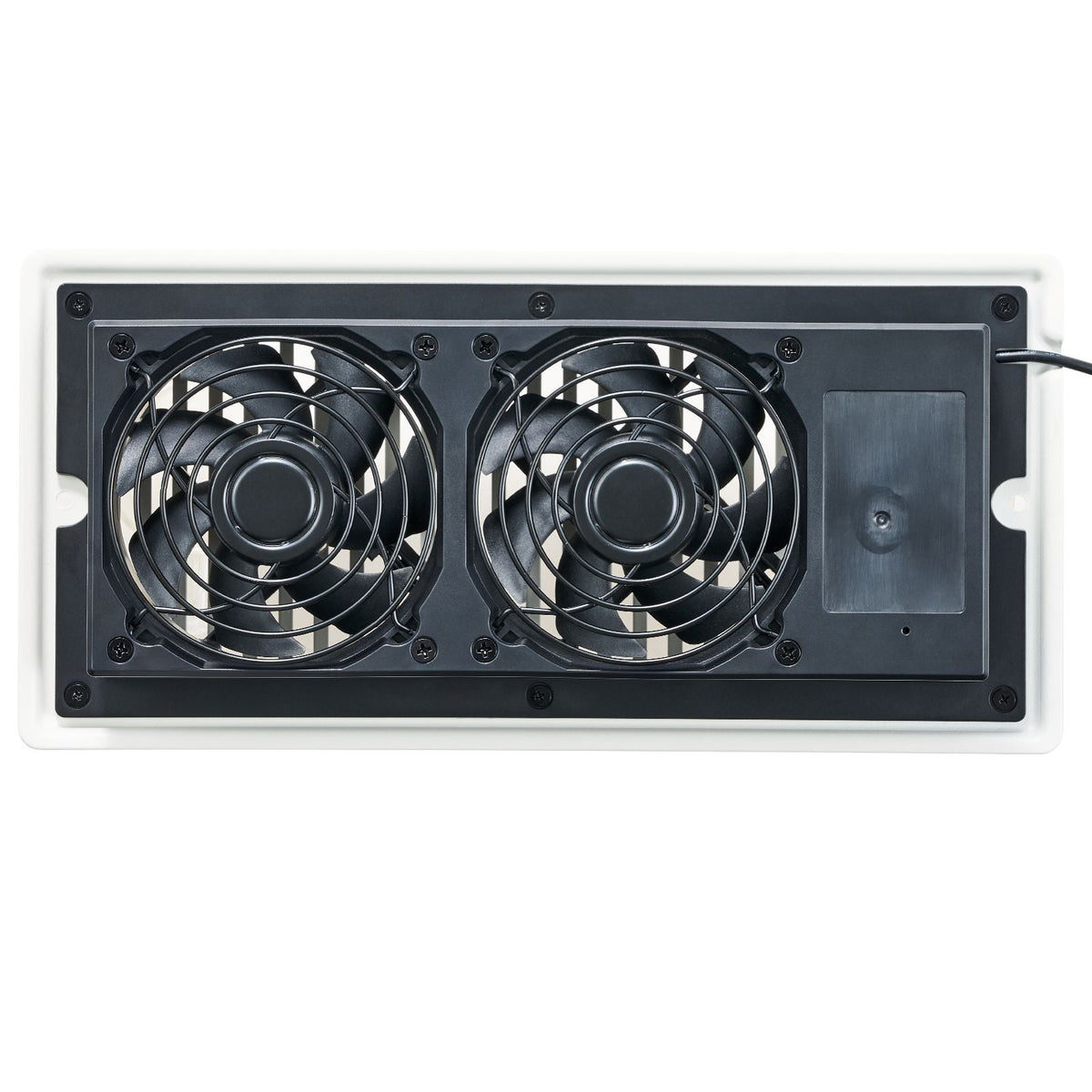 Register Booster Fan, Quiet Vent Booster Fan Fits 4' x 10' Register Holes, with Remote Control and Thermostat Control, Adjustable Speed for Heating Cooling Smart Vent, White