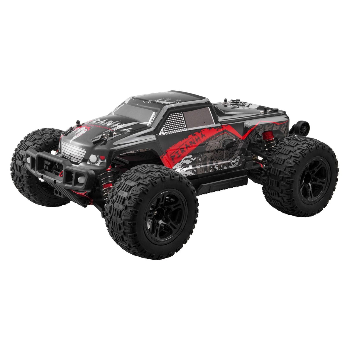 Remote Control Car, 1:10 Scale RC Car for Kids, All Terrain 4WD Off-Road Monster Truck with 45° Wheelie & 2 Batteries, 38 km/h High Speed Hobby Racing Car - Ideal Gift for 8+ Years Kids, IPX4