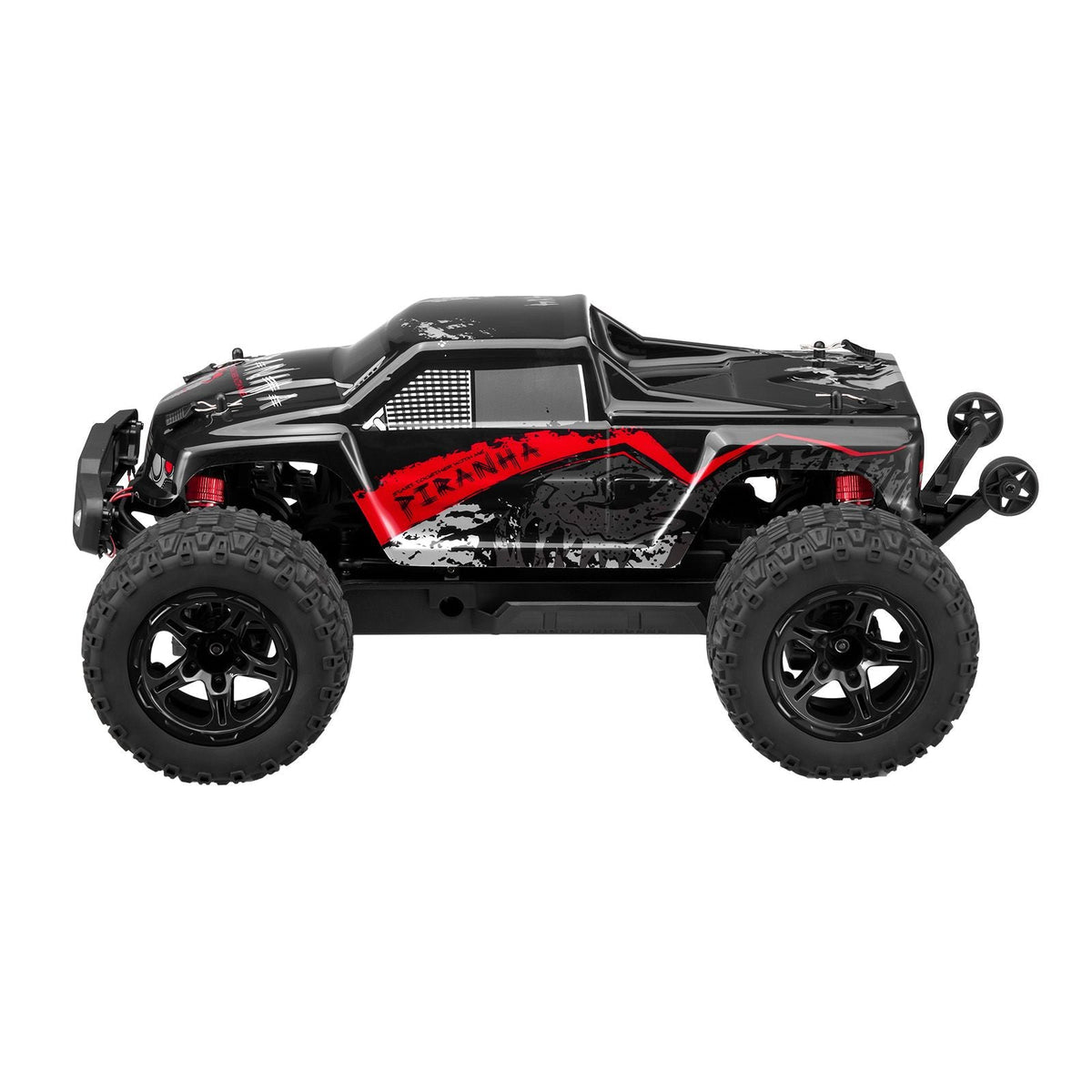Remote Control Car, 1:10 Scale RC Car for Kids, All Terrain 4WD Off-Road Monster Truck with 45° Wheelie & 2 Batteries, 38 km/h High Speed Hobby Racing Car - Ideal Gift for 8+ Years Kids, IPX4