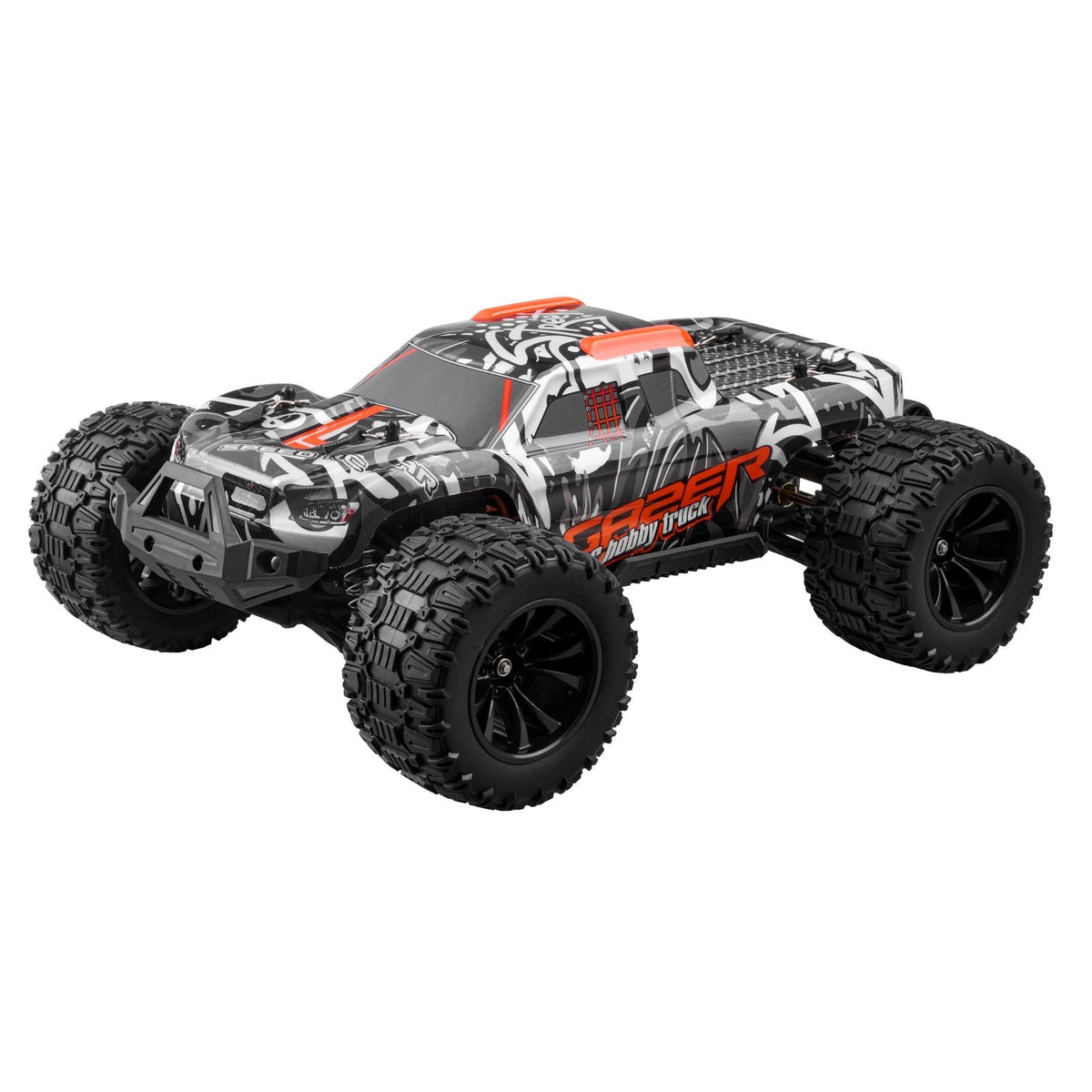 Remote Control Car, 1:14 Scale RC Car for Kids, All Terrain 4WD Off-Road Monster Truck with 45° Wheelie & 2 Batteries, 38 km/h High Speed Hobby Racing Car - Ideal Gift for 8+ Years Kids