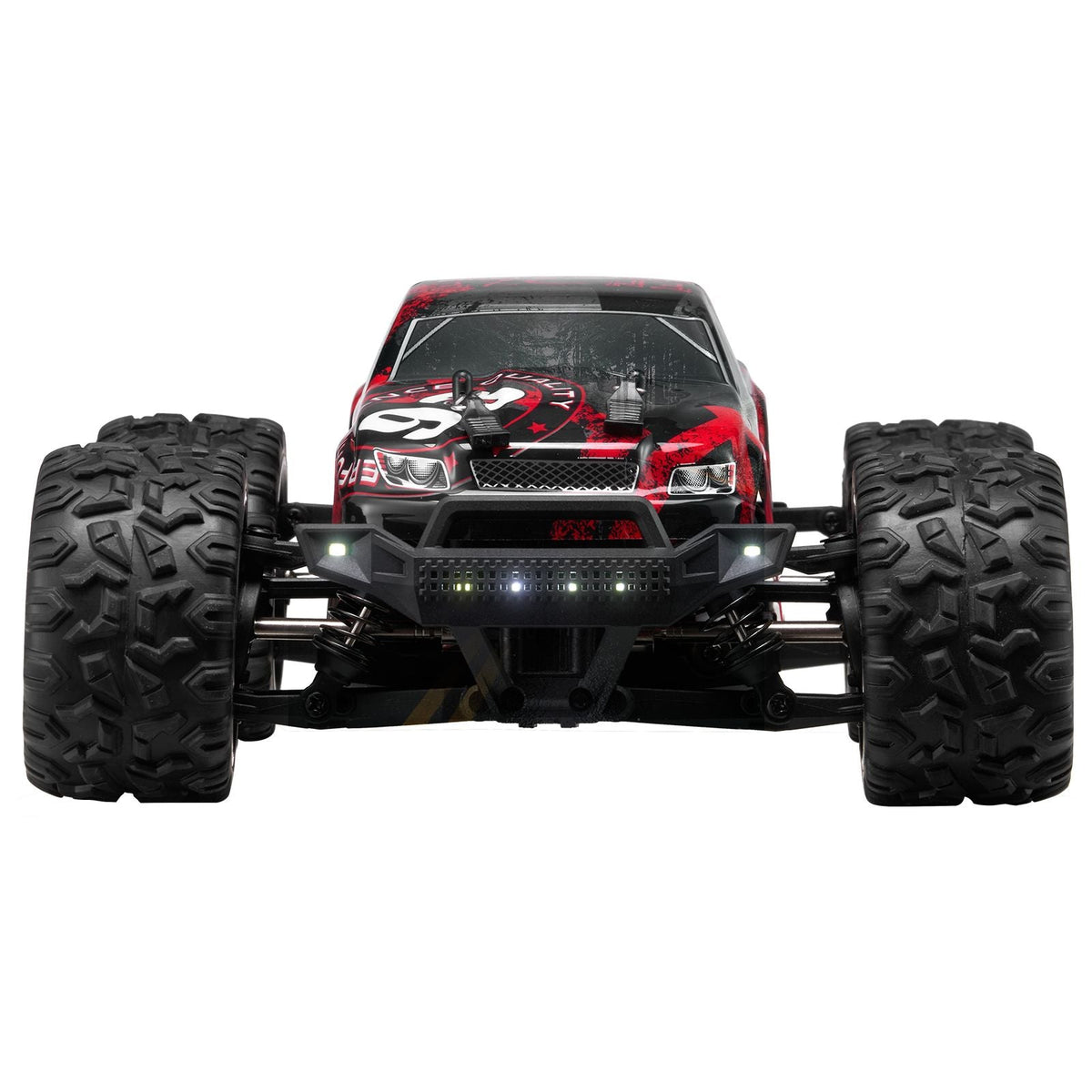 Remote Control Car, 1:18 Scale RC Car for Kids, All Terrain 4WD Off-Road Monster Truck with 45° Wheelie & 2 Batteries, 36 km/h High Speed Hobby Racing Car, Ideal Gift for 8+ Years Kids, IPX4