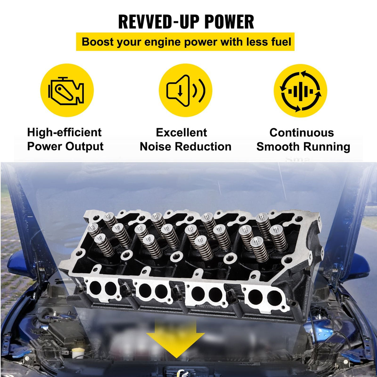 Replacement for 6.0L Cylinder Head 18MM Power Stroke Bare F-Series Cylinder Head 1843080C3