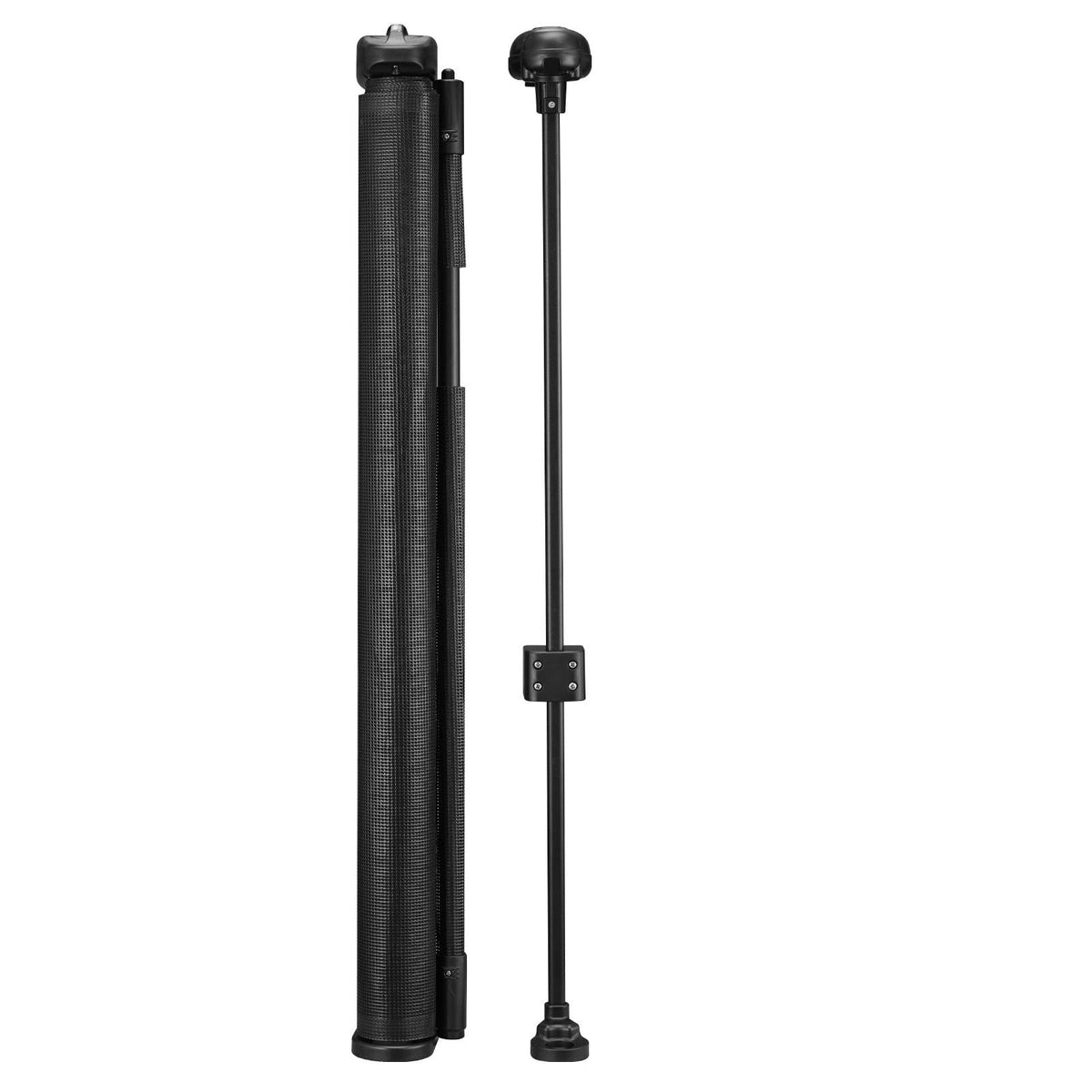 Retractable Baby Gate, 34 inch Tall, Extends up to 110 inch Wide, Retractable Gate for Kids or Pets, Mesh Material, Easy to Install for Indoor Stairs, Doorways, Hallways, Playrooms, Black