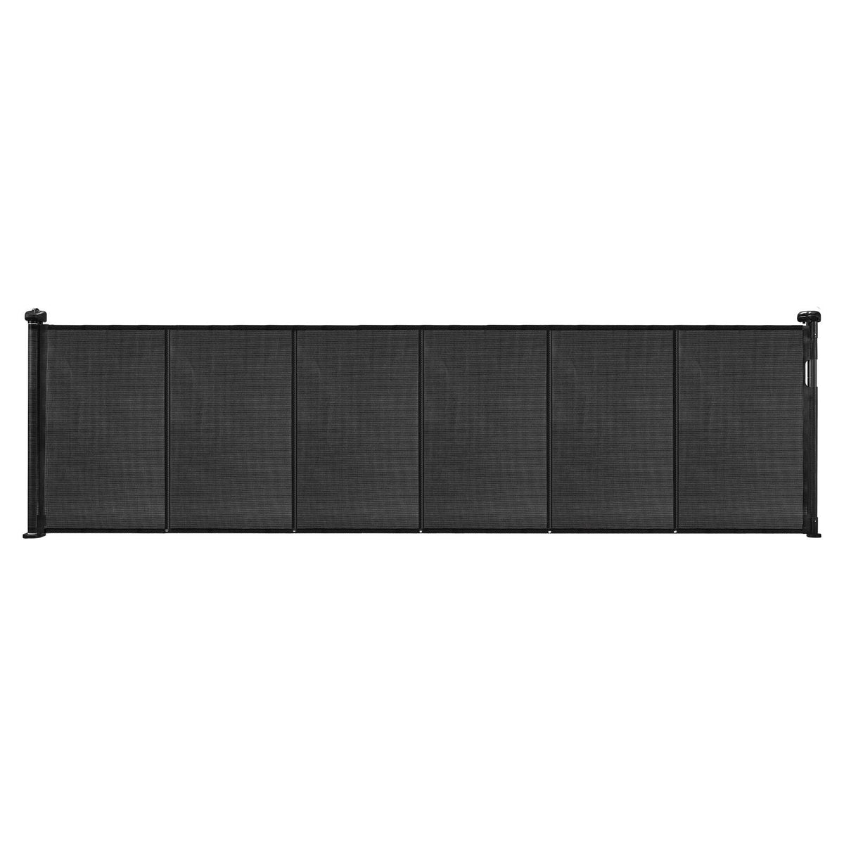 Retractable Baby Gate, 34 inch Tall, Extends up to 110 inch Wide, Retractable Gate for Kids or Pets, Mesh Material, Easy to Install for Indoor Stairs, Doorways, Hallways, Playrooms, Black