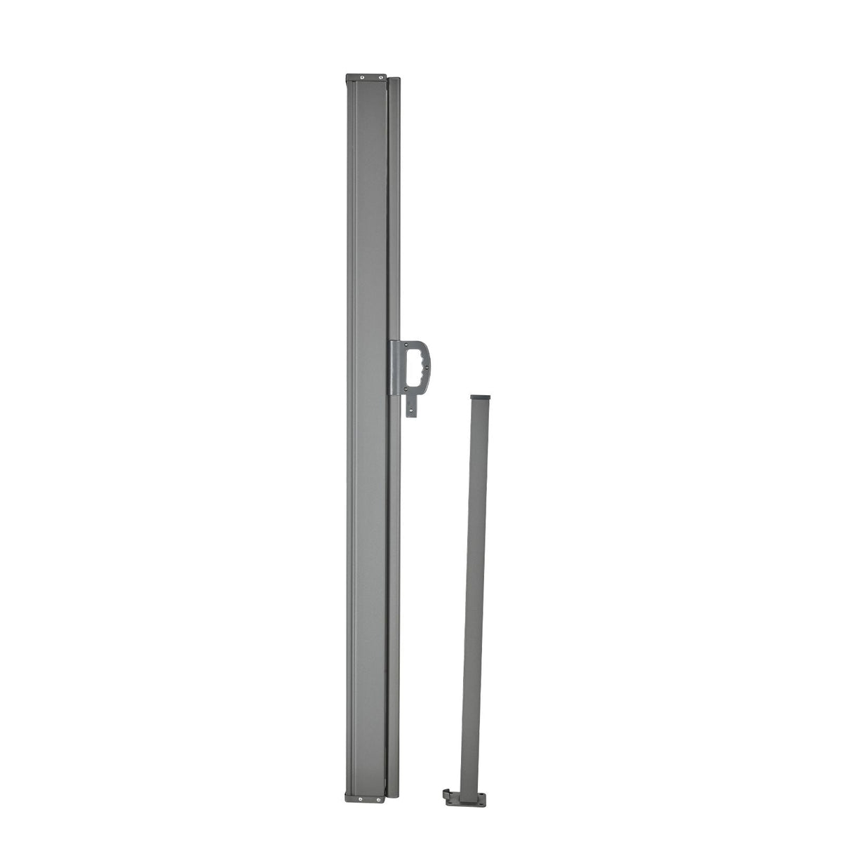 Retractable Side Awning, 71''x 138'' Outdoor Privacy Screen, 180g Polyester Water-proof Retractable Patio Screen, UV 30+ Room Divider Wind Screen for Patio, Backyard, Balcony, Beige
