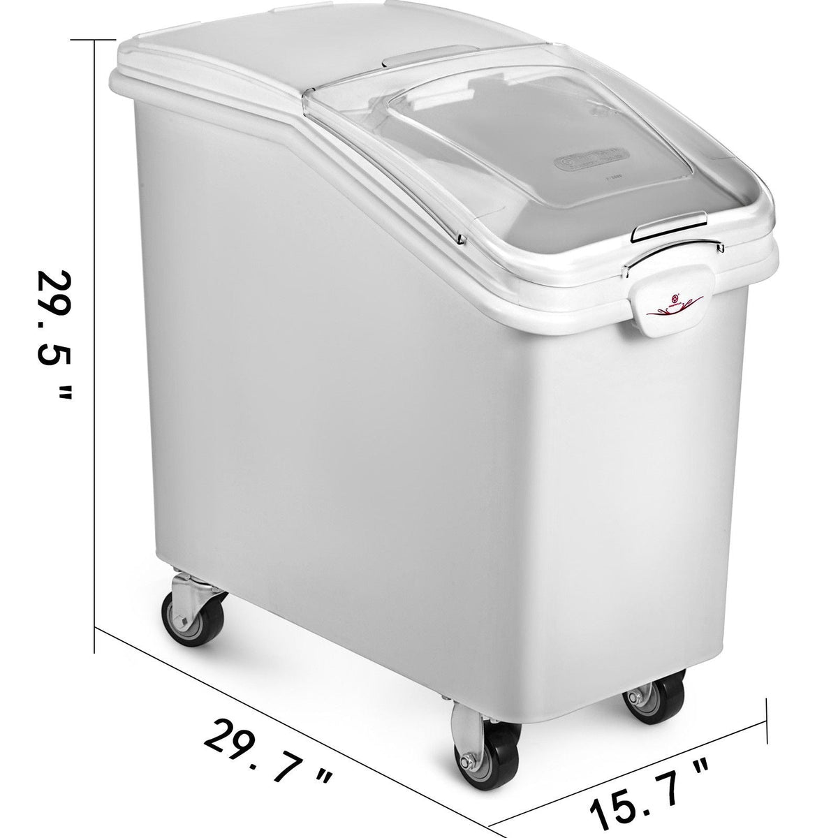 Rice Storage Container, 27Gallon/100L Capacity Large Dog Food Dispenser Bin, Kitchen Ingredient Grain Cereal Flour Bin, Pet food Containers with Wheels, Scoop, and Airtight Lid, 1 Pack