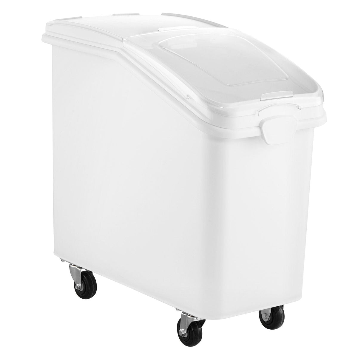 Rice Storage Container, 27Gallon/100L Capacity Large Dog Food Dispenser Bin, Kitchen Ingredient Grain Cereal Flour Bin, Pet food Containers with Wheels, Scoop, and Airtight Lid, 1 Pack