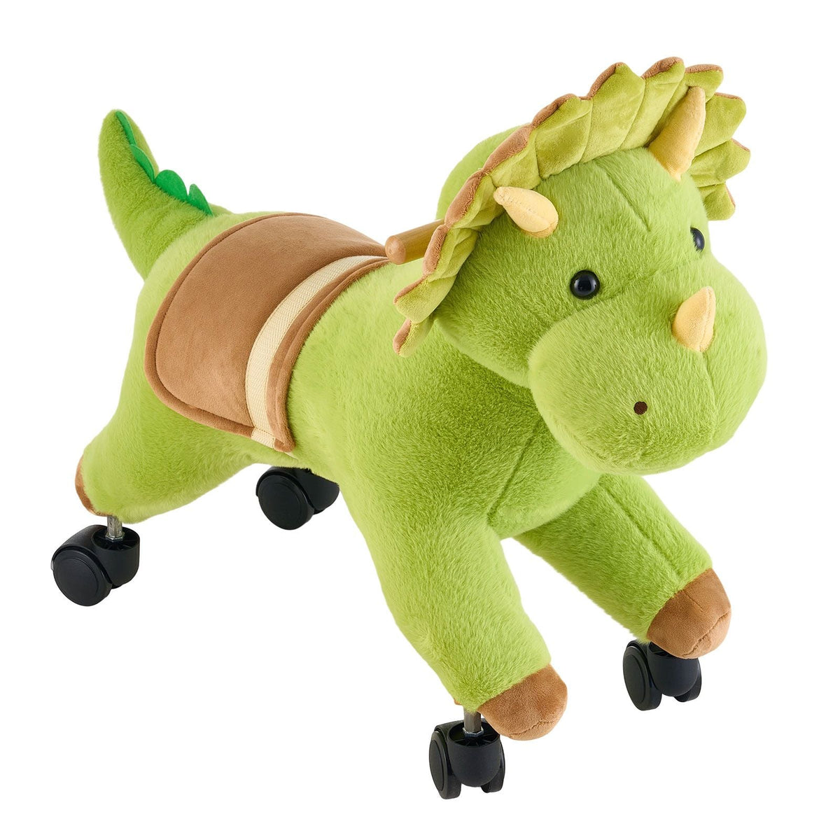 Ride On Horse, Riding Dinosaur Toys for Kids, Features Lifelike Dinosaur Roars, No Battery Required, 360-Degree Flexible Smooth Wheels, Soft Seat, 88 lbs Max Load Capacity for Toddlers Ages 3+