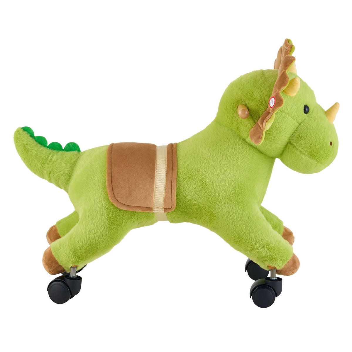 Ride On Horse, Riding Dinosaur Toys for Kids, Features Lifelike Dinosaur Roars, No Battery Required, 360-Degree Flexible Smooth Wheels, Soft Seat, 88 lbs Max Load Capacity for Toddlers Ages 3+