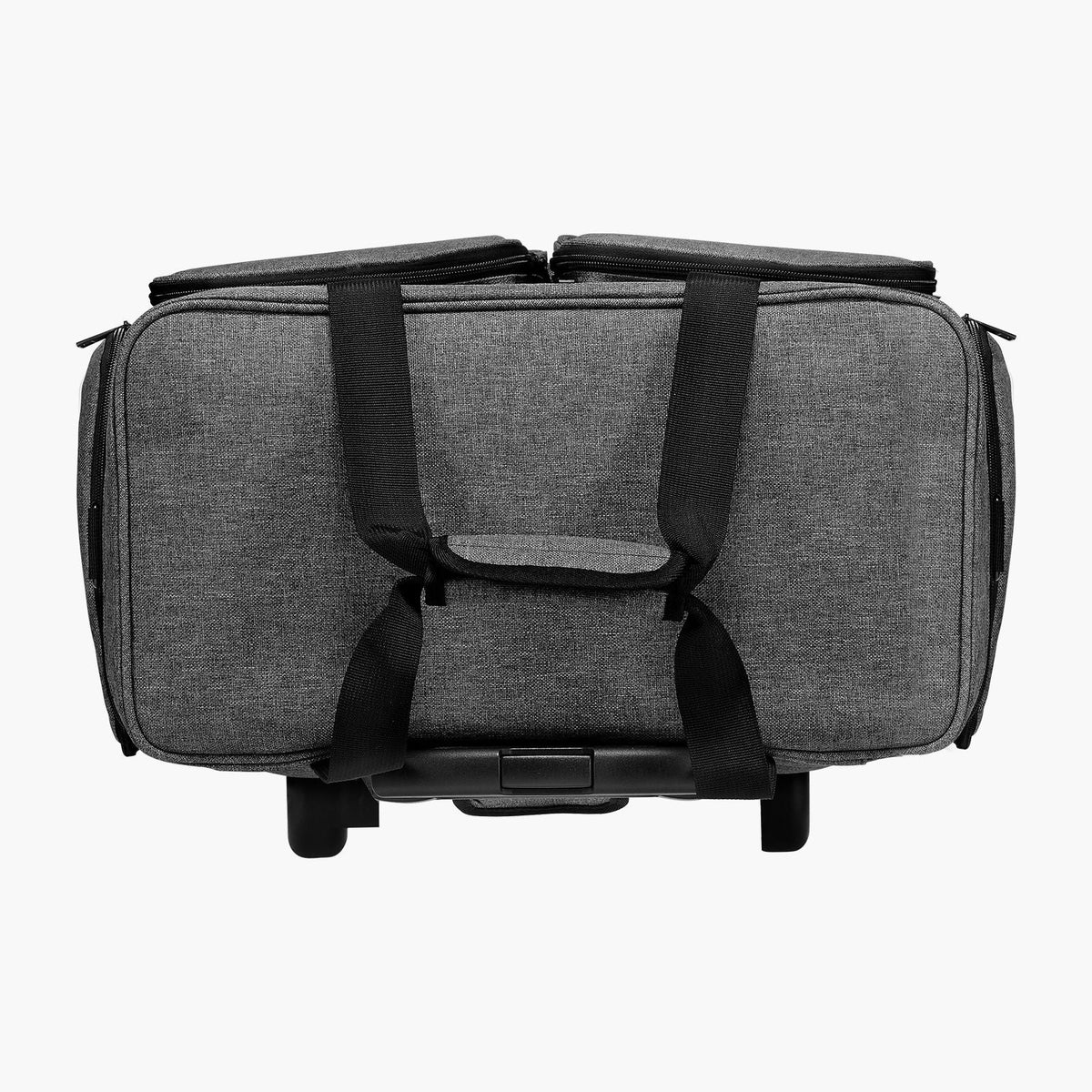 Rolling Laptop Bag, Fits Up to 15.6 Inch Laptop, Wheeled Briefcase, Teacher Roller Computer Tote Bag with Detachable Trolley & Telescopic Handle, Laptop Case for Work Travel, Women & Men (Gray)