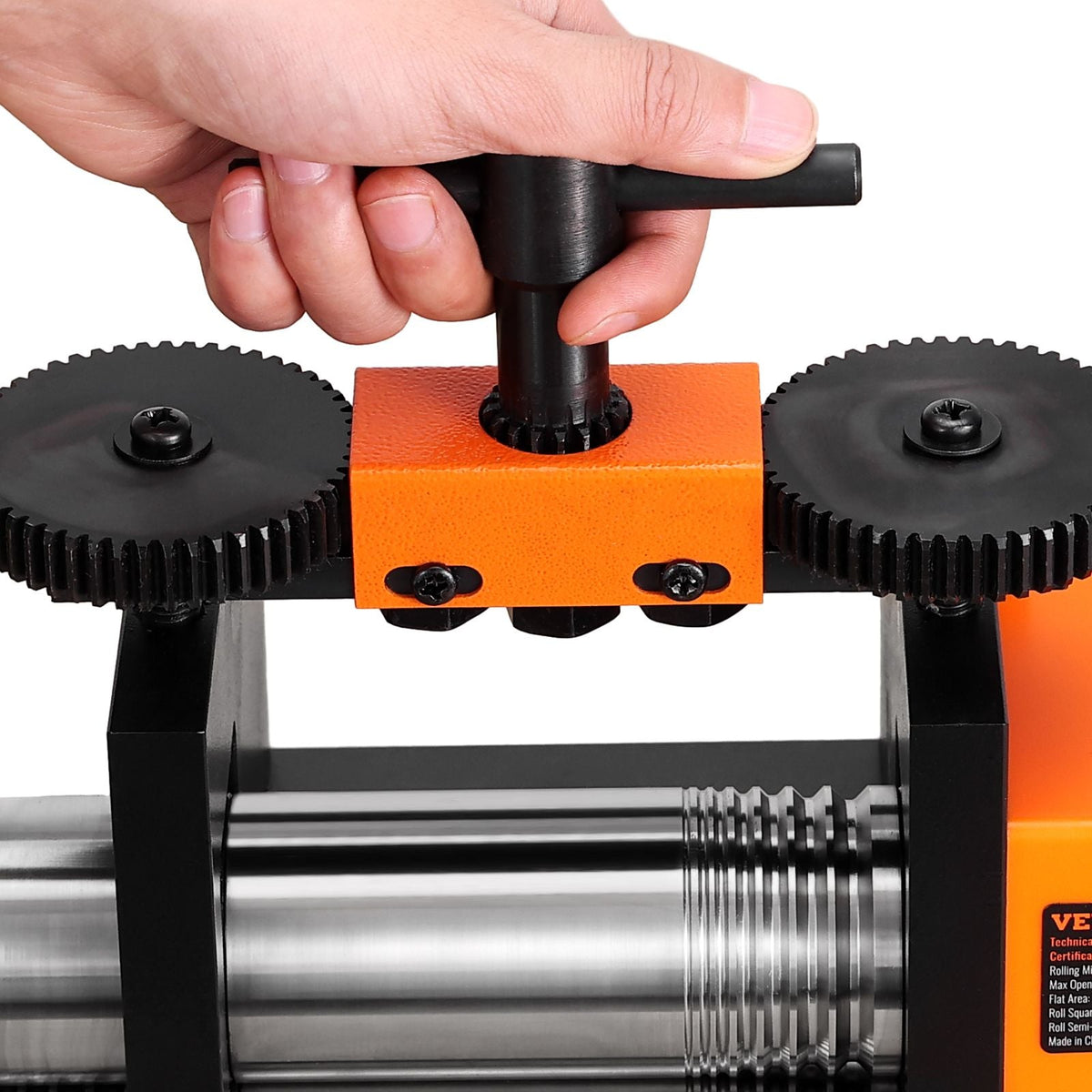 Rolling Mill, 3"/76 mm Jewelry Rolling Mill Machine, 1: 2 Gear Ratio, 3-in-1 Multi-function Rolling Mill, 0.1-7mm Press Thickness for Metal Jewelry Making Sheet Square Wire Semicircle Pattern