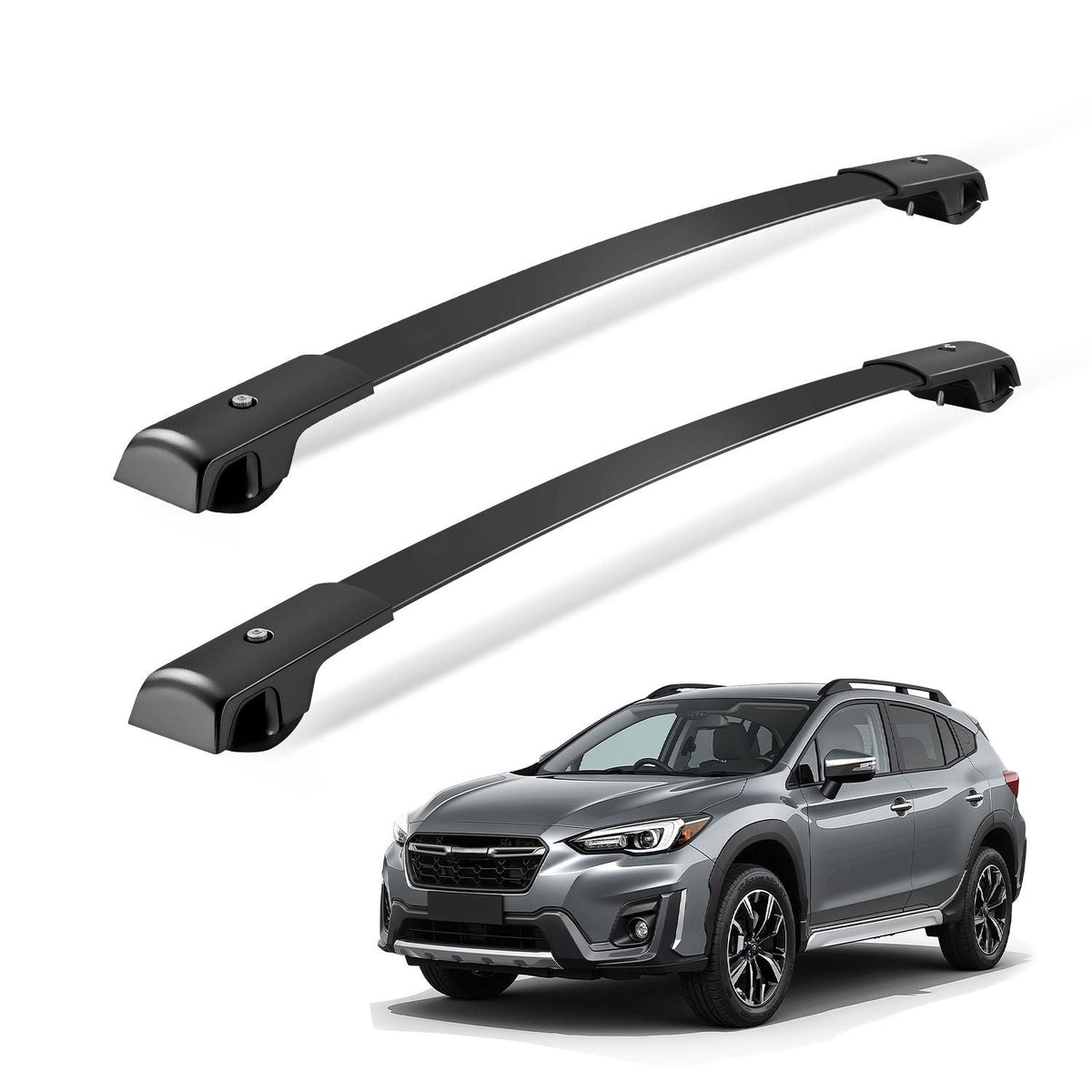 Roof Rack Cross Bars, 200 LBS Load Capacity, Compatible with Subaru Crosstrek 2018-2024, Heavy Duty Aluminum Crossbar Racks, Roof Rail Rooftop Cargo Bar for Kayak, Bike, Luggage, Snowboard