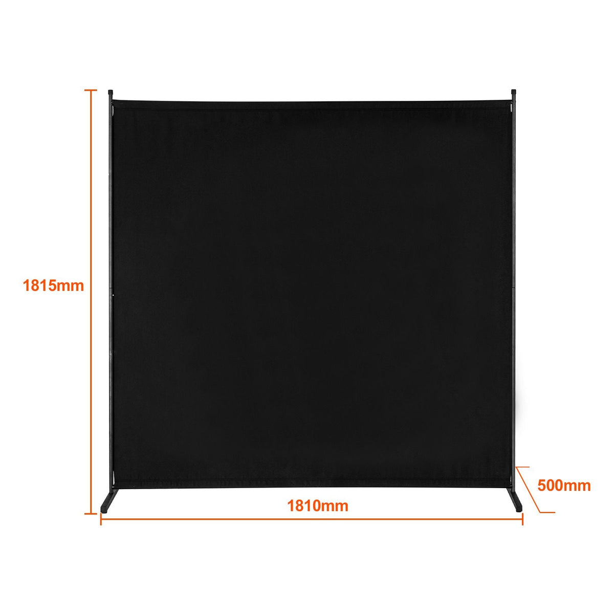 Room Divider, Single Panel Room Divider, 6FT Privacy Screen Indoor, Partition Divider for Room Separation, Freestanding Room Divider Panel for Office, Bedroom, Black