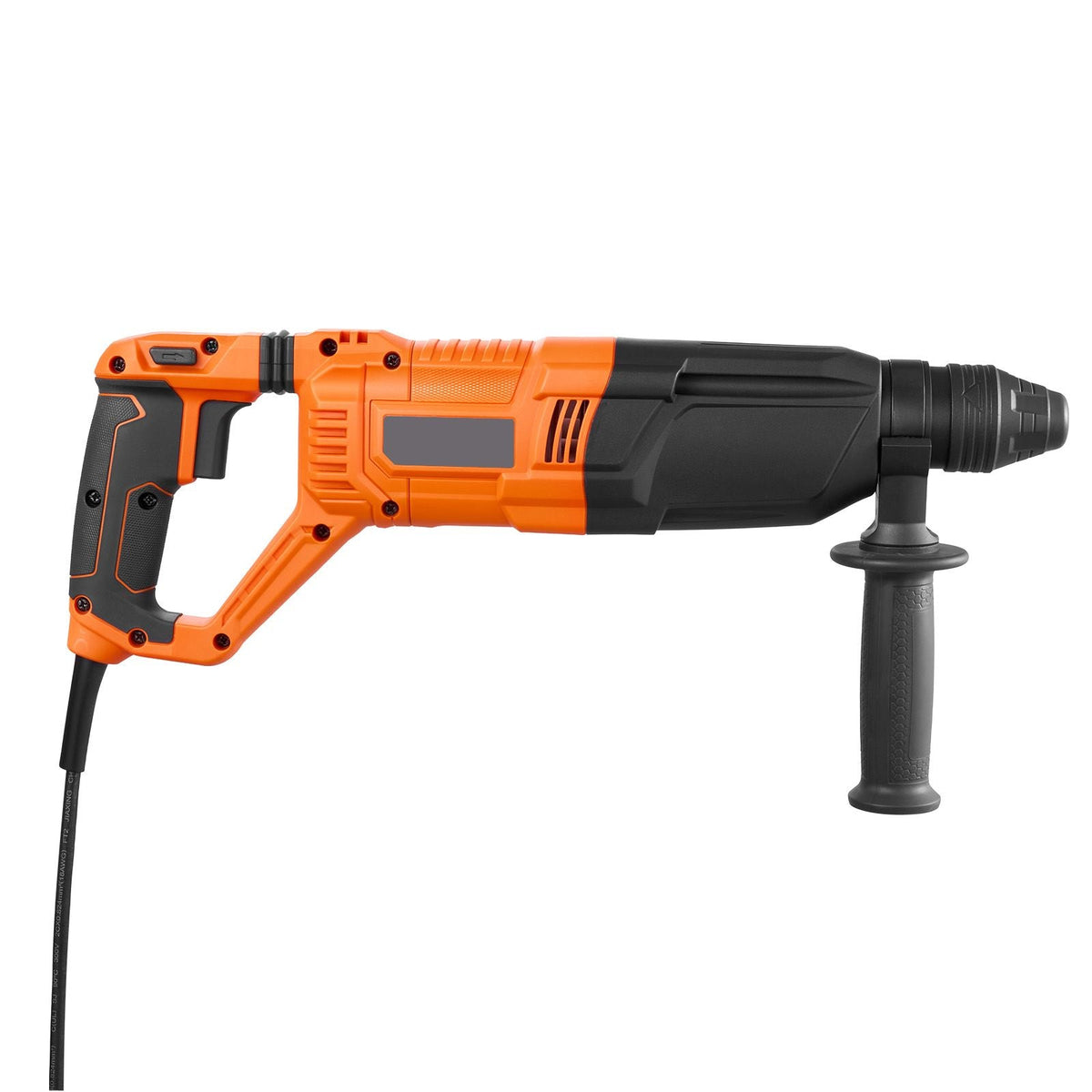 Rotary Hammer Drill, 1-1/8 in SDS-Plus Electric Corded Heavy Duty Rotary Hammer, 4 Functions, Including 3 Drill Bits, Flat Chisel, Pointed Chisel, and Carrying Case, for Concrete and Masonry