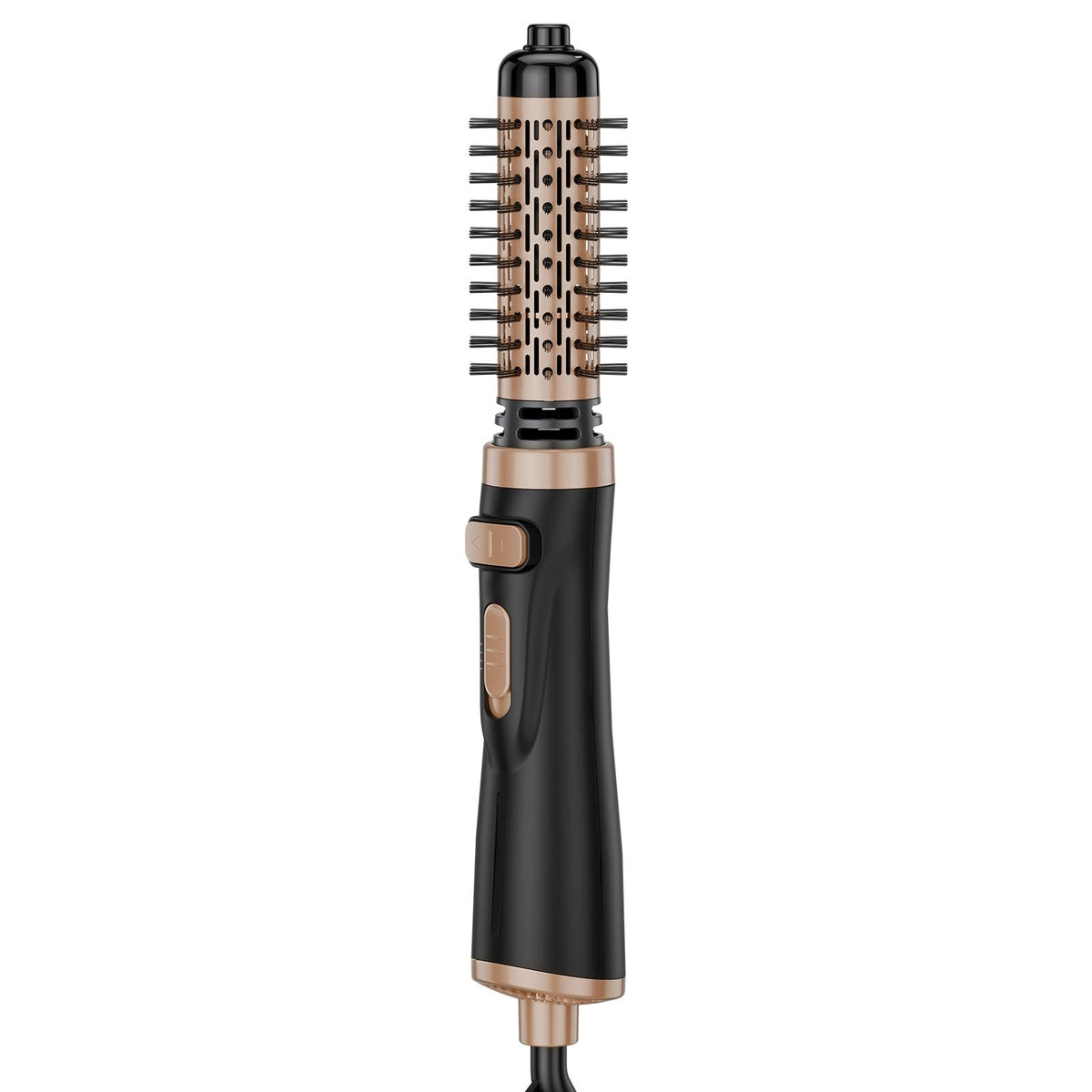Rotating Hair Dryer Brush, Ionic Hot Air Styling Brush with 1.5" and 2" Ceramic Coated Head, 4 in 1 Hair Dryer Styler and Volumizer, 3-Temp Blow Dryer Brush for Fast Drying Straightening Curling