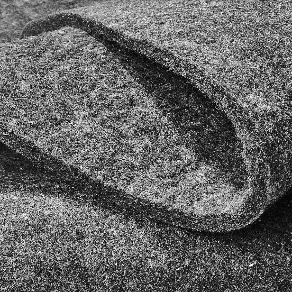 Rug Pad Without Slip Resistance, Protective Cushioning Carpet Pad, 8' x 10', 1/2"Thick, 100% Pure Polyester Felt, 7-8m² Premium Comfort Underfoot Carpet Padding Rug Cushion for All Floors, Gray