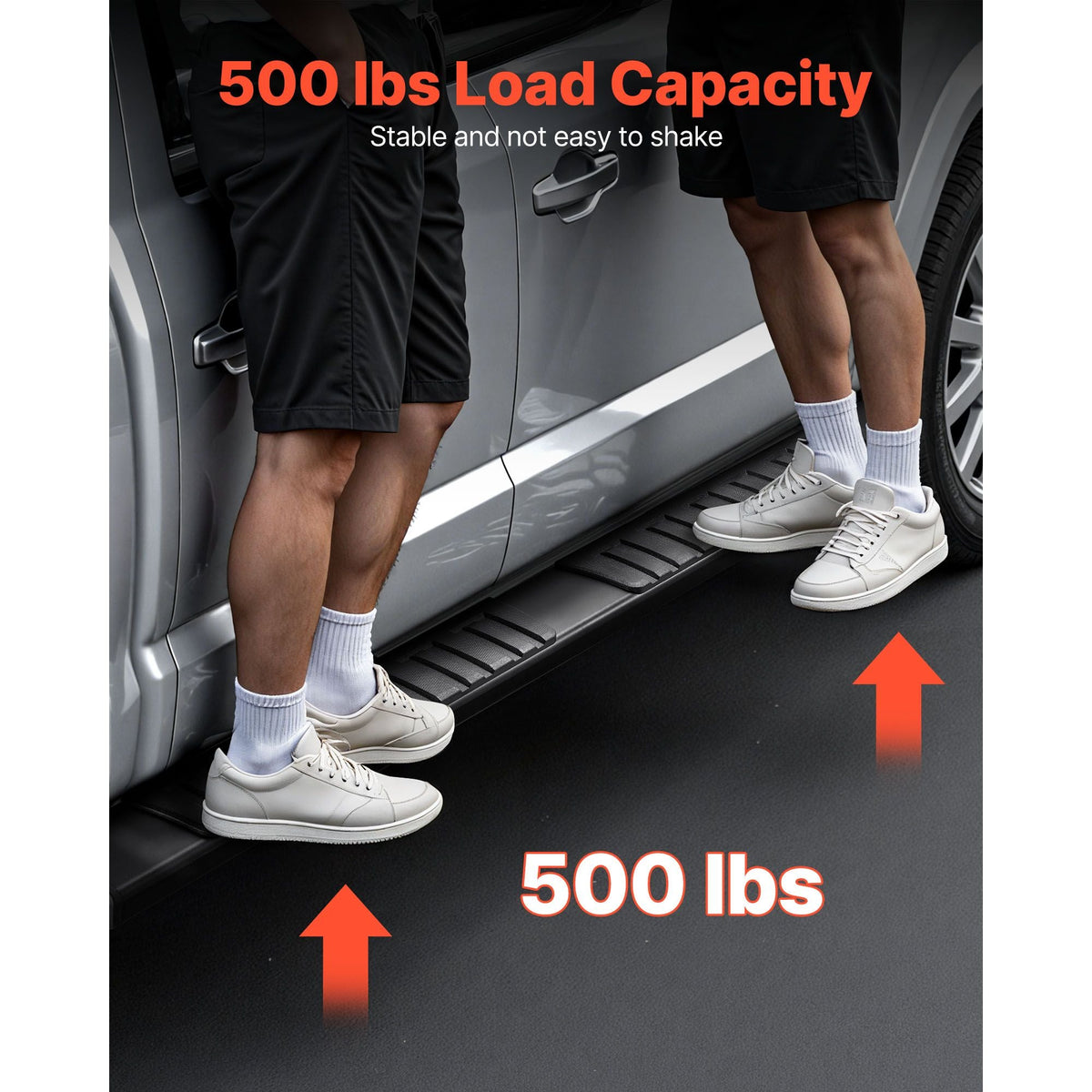 Running Boards, 6 Inches Side Steps Compatible with 2019-2025 Dodge Ram 1500 Crew Cab(Not Fit 2019-2025 1500 Classic), 500 lbs Load Capacity, Non-Slip Textured Surface with Rustproof Coating