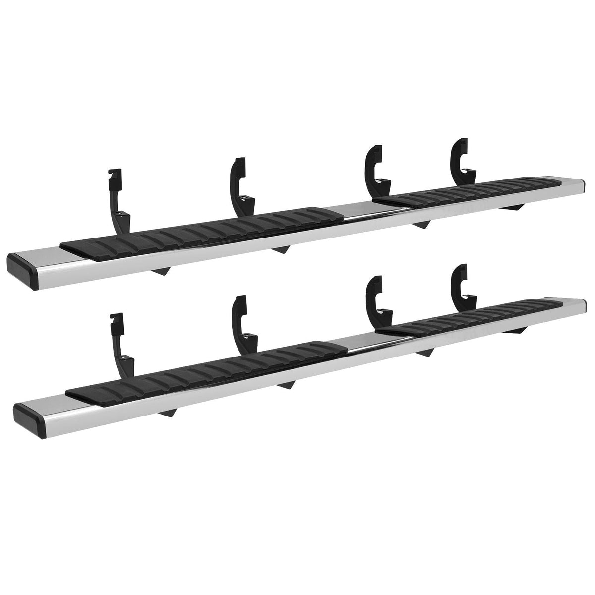 Running Boards, 6" Step Bars Compatible with 2019-2023 Chevy Silverado/GMC Sierra 1500/2020-2024 Silverado/Sierra 2500/3500HD Crew Cab, 201 Stainless Steel Side Steps Nerf Bars, 500LBS, 2 Piece