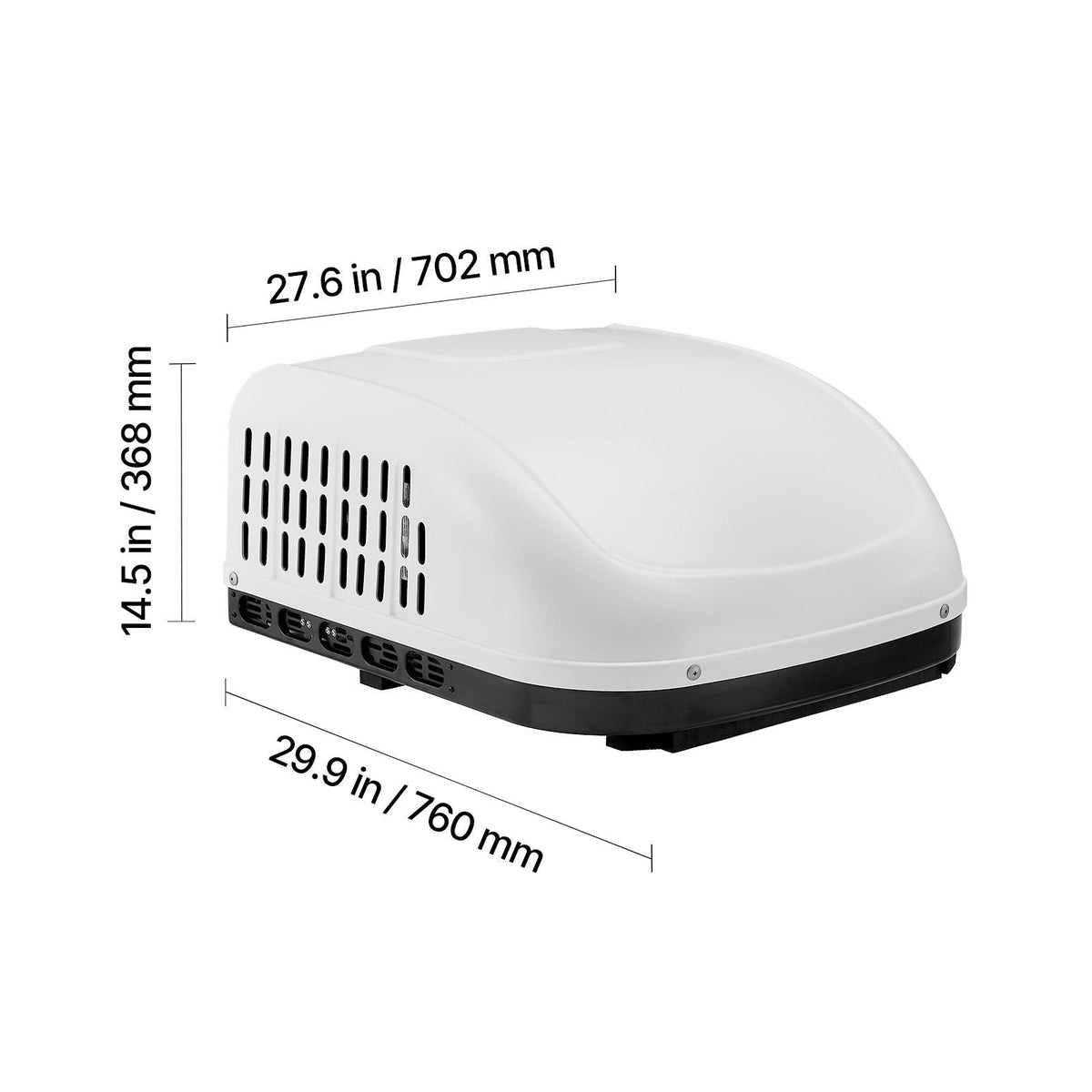 RV Air Conditioner, 15000 BTU Non-Ducted Rooftop RV AC, 65 dB Quiet Design, Highly Compatible with Air-conditioning Unit for Replacing Old Damaged Units, for Campers, Vans, Trailers, White