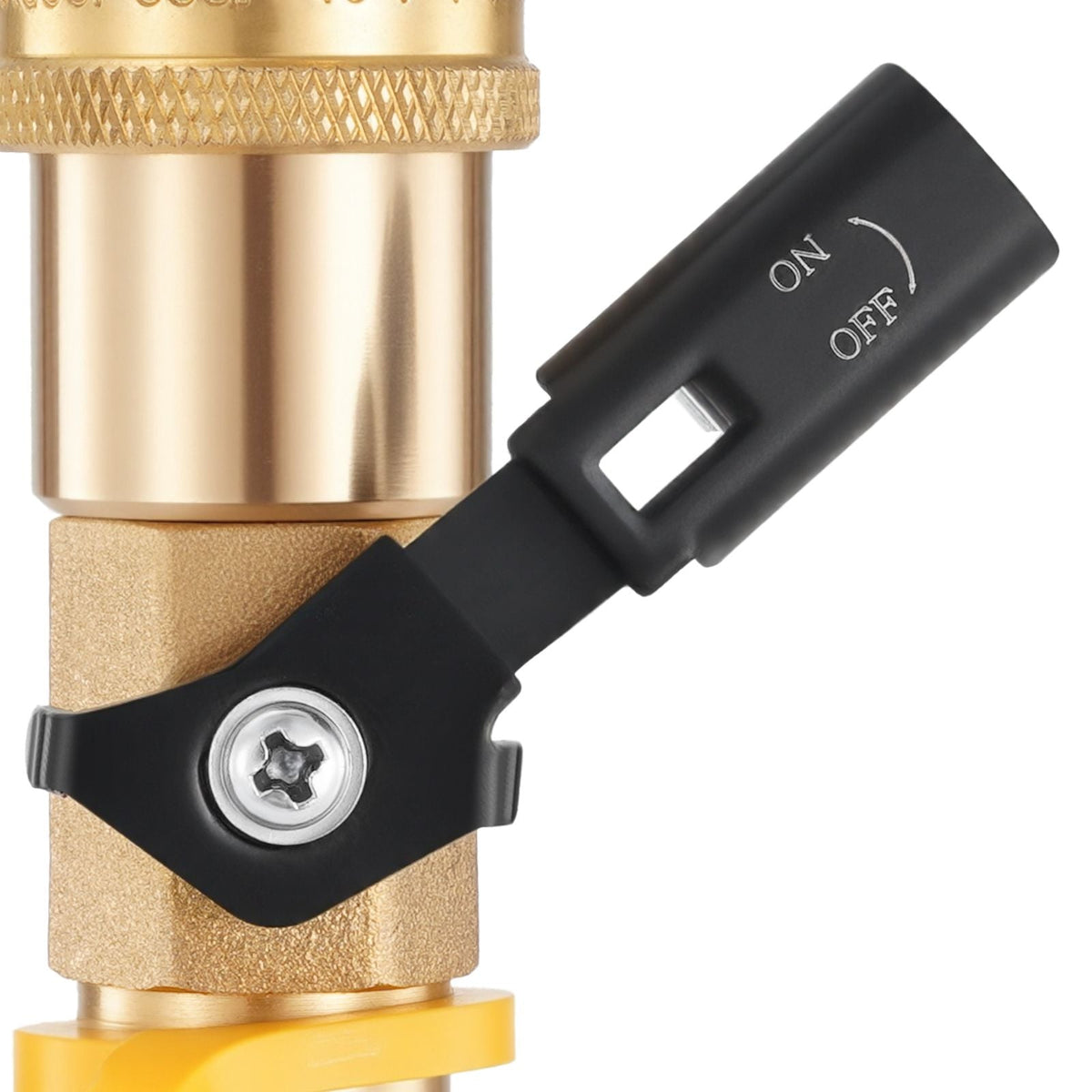 RV Propane Quick Connect Y Splitter Adapter with Shutoff Valve, 2 Way 1/4 inch Quick Disconnect Kit, Fits for RV Trailer, Quick Connect Propane Hose Connect to Motorhome Tabletop Camping Grill