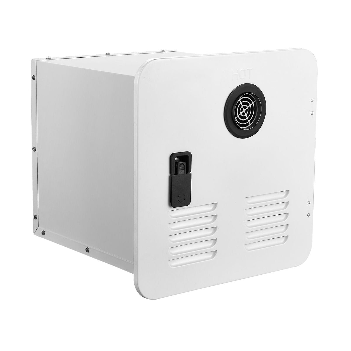 RV Tankless Water Heater, Instant Shower with 15 x 15 inches White Door and Remote Controller, 55000BTU Optimized Comfort Performance Hot Water, Ideal for RVers' Family Everyday Use