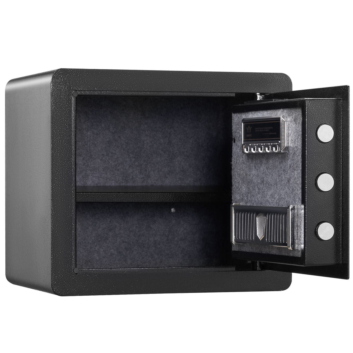 Safe, 1.2 Cubic Feet Home Safe, Steel Security Safe with Digital Keypad and 2 Keys, Cabinet Safe with Fire-proof Bag, Protect Cash, Gold, Jewelry, Documents for Home, Hotel, 15.8x11.8x13.8 inche