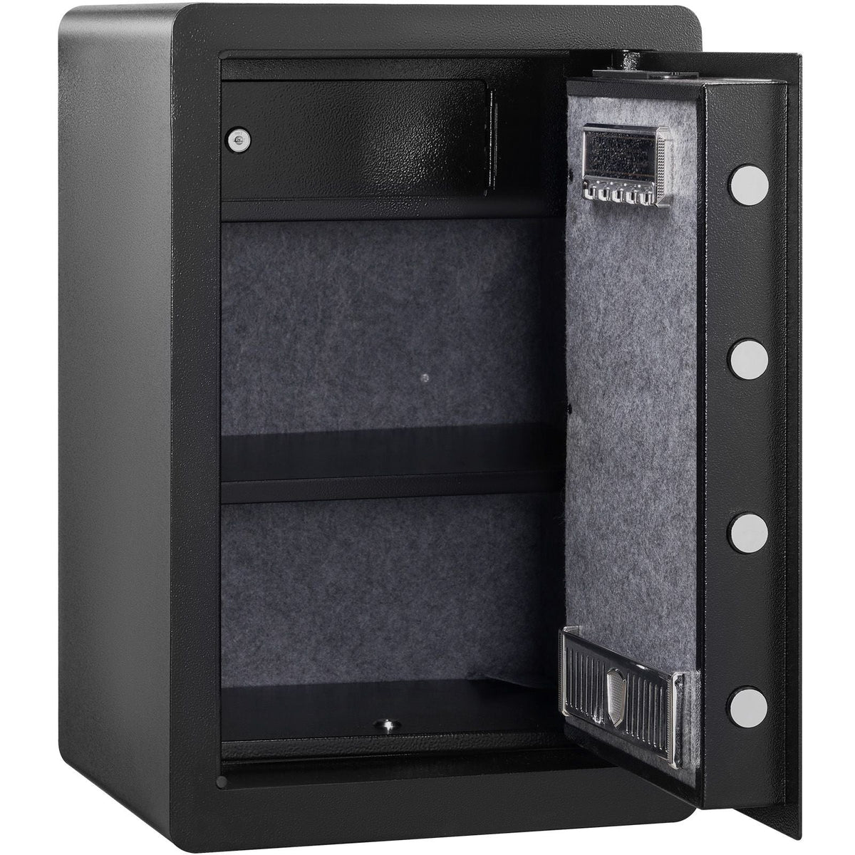 Safe, 2.2 Cubic Feet Home Safe, Steel Security Safe with Fingerprint, Digital Keypad and 2 Keys, Cabinet Safe with Large Fire-proof Bag, Protect Cash, Gold, Jewelry, Documents, 15.8x13x23.6 inch