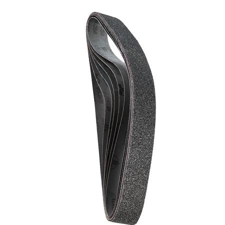 Sanding Belts, 2 x 42-inch Belt Sander Sanding Belts, 6 PCS (Each of 36 40 60 80 100 120 Assorted Grits) Silicon Carbide for Knife Sharpening, Metalworking, Composites, Plastic Finishing