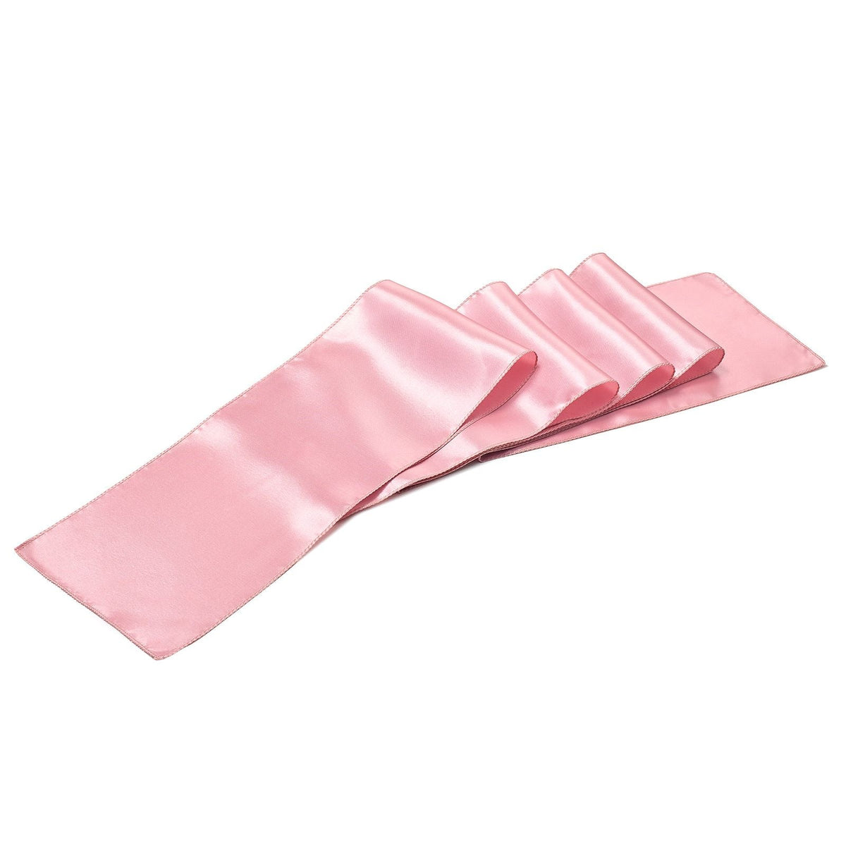 Satin Chair Sashes Bows, 100PCS Chair Ribbon Ties Back Sash, 7 x 108 inch, Rose Gold Wedding Reception Decoration, for Wedding Ceremony Baby Shower Party Events Banquet Chair Cover Decoration