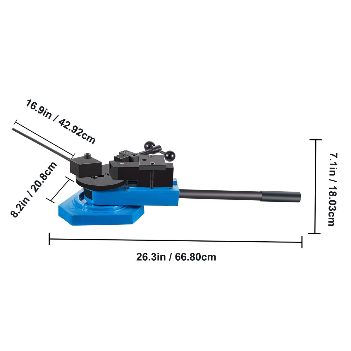 SBG-40 Metal Scroll Bender High-Hardened Steel Scroll Bender Combination of Scroll Radius and Angle Bending Universal Metal Rod Bender For Steel Brass Cooper Aluminum