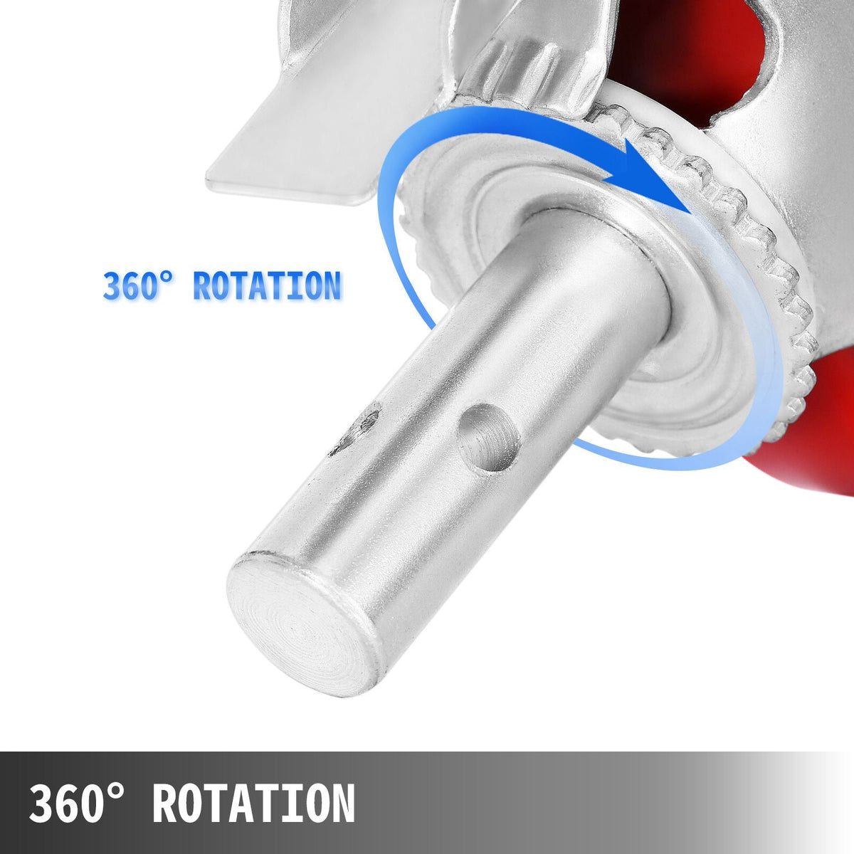 Scaffolding Wheels Set, Heavy Duty 4-Pack 8\" Scaffolding Casters, with 4400 Lbs Per Set and Locking Stem Casters with Brake, Polyurethane Replacement for Scaffold, Shelves, Workbench