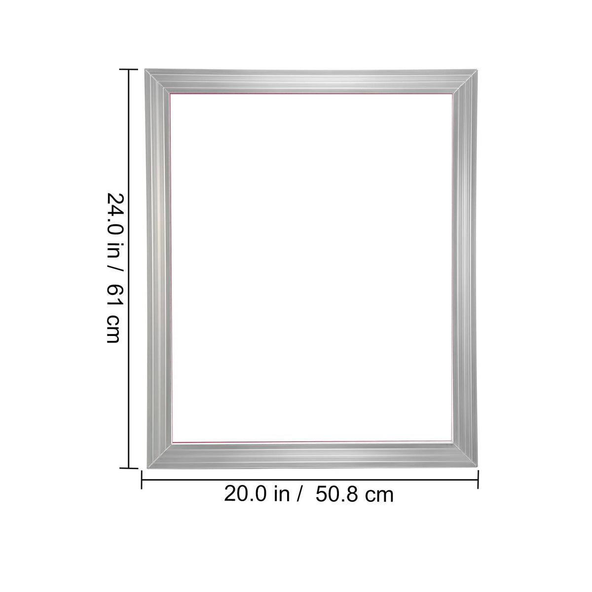 Screen Printing Kit, 6 Pieces Aluminum Silk Screen Printing Frames, 20x24inch Silk Screen Printing Frame with 305 Count Mesh, High Tension Nylon Mesh and Sealing Tape for T-Shirts DIY Printing