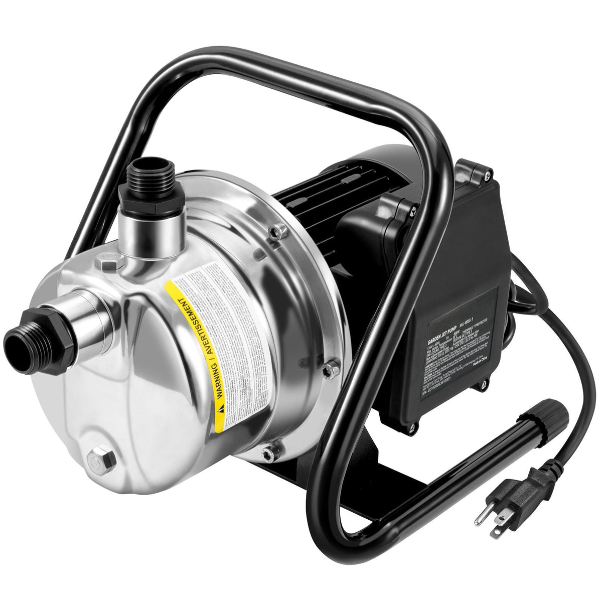 Shallow Well Pump, 1.1 HP 115V, 978 GPH 131 ft Height, 40psi Max Pressure, Portable Stainless Steel Sprinkler Booster Jet Pumps for Garden Lawn Irrigation system, Lake Fountain, Water Transfer