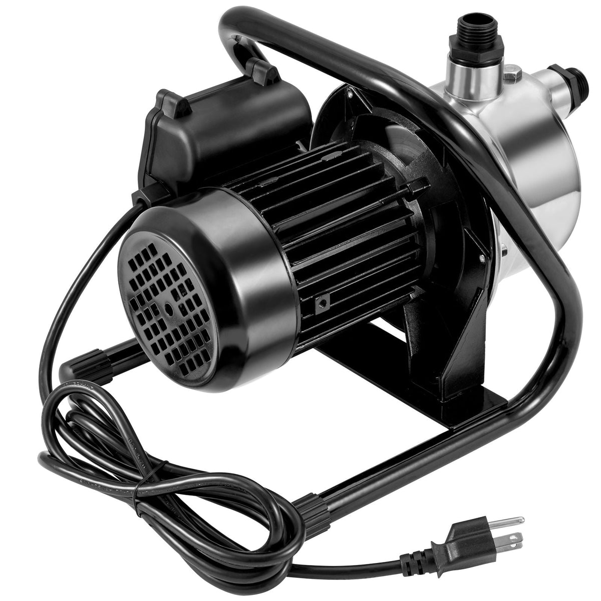 Shallow Well Pump, 1.5 HP 115V, 1200 GPH 164 ft Height, 87 psi Max Pressure, Portable Stainless Steel Sprinkler Booster Jet Pumps for Garden Lawn Irrigation system, Lake Fountain, Water Transfer