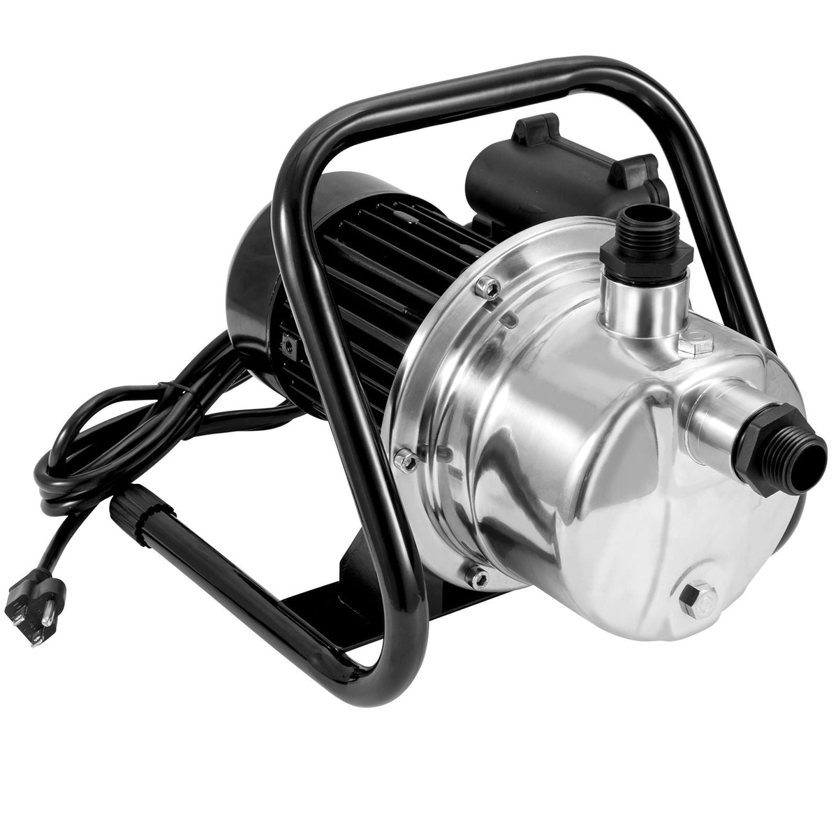 Shallow Well Pump, 1.5 HP 115V, 1200 GPH 164 ft Height, 87 psi Max Pressure, Portable Stainless Steel Sprinkler Booster Jet Pumps for Garden Lawn Irrigation system, Lake Fountain, Water Transfer