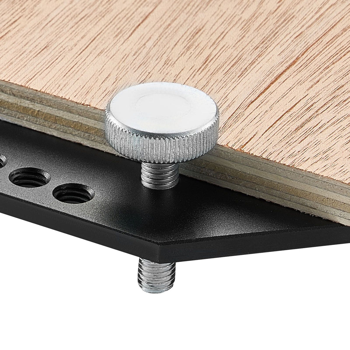 Shelf Pin Jig and Hinge Jig Two-in-One, Aluminum Alloy Cabinet Hardware Hole Drilling Template with 1/4" and 3/16" Drill Bits, for Cabinet Doors Bookshelves Wardrobes Woodworking and DIY
