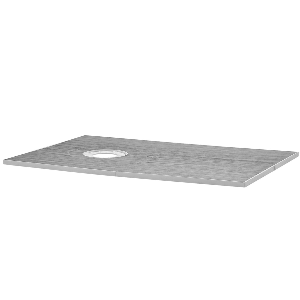 Shower Curb Kit, 60"x38" Shower Pan Kit with 6.3" Offset Drain, Lightweight EPS Shower Installation Kits with 2 Waterproof Cloths, Shower Pan Slope Sticks Fit for Bathroom