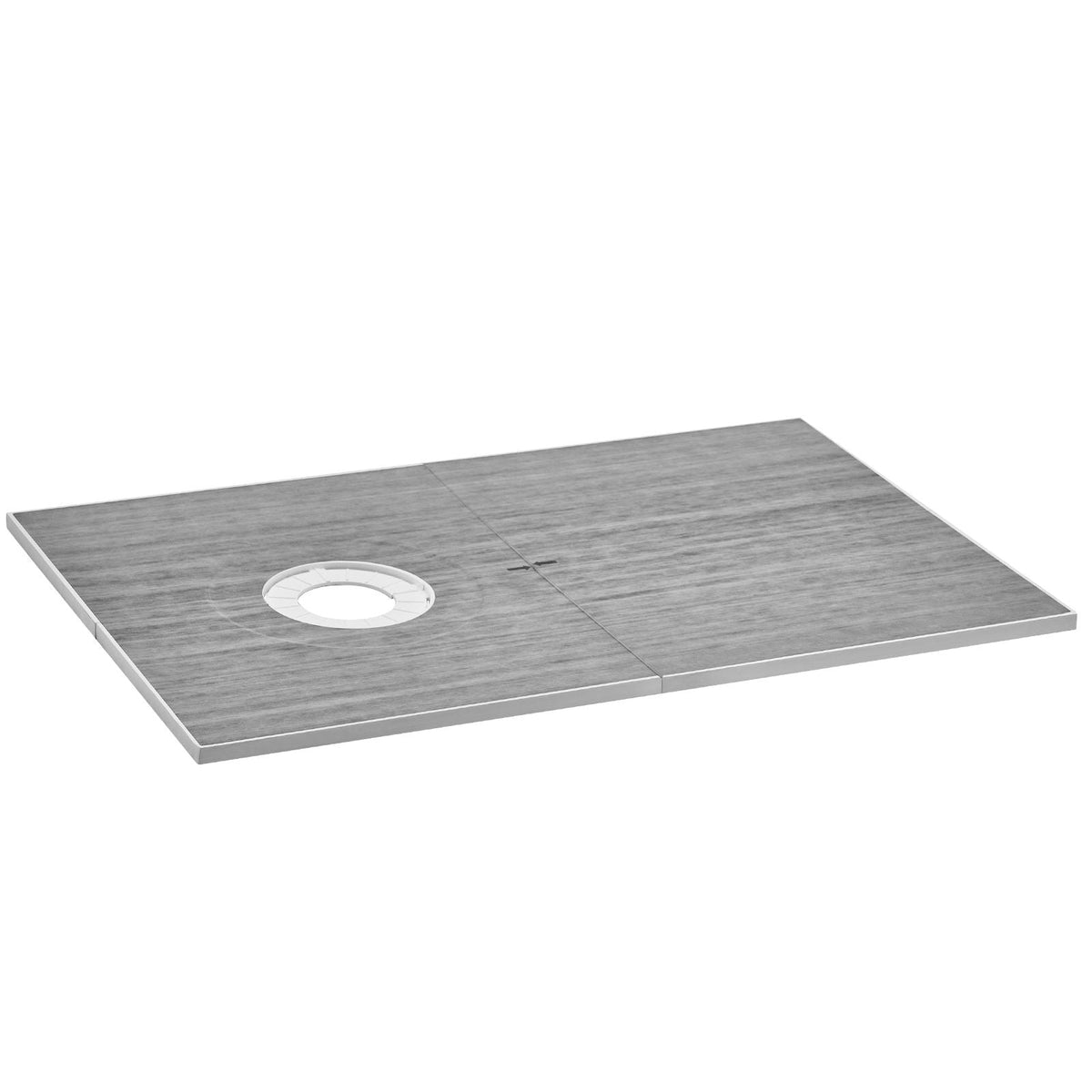 Shower Curb Kit, 60"x38" Shower Pan Kit with 6.3" Offset Drain, Lightweight EPS Shower Installation Kits with 2 Waterproof Cloths, Shower Pan Slope Sticks Fit for Bathroom