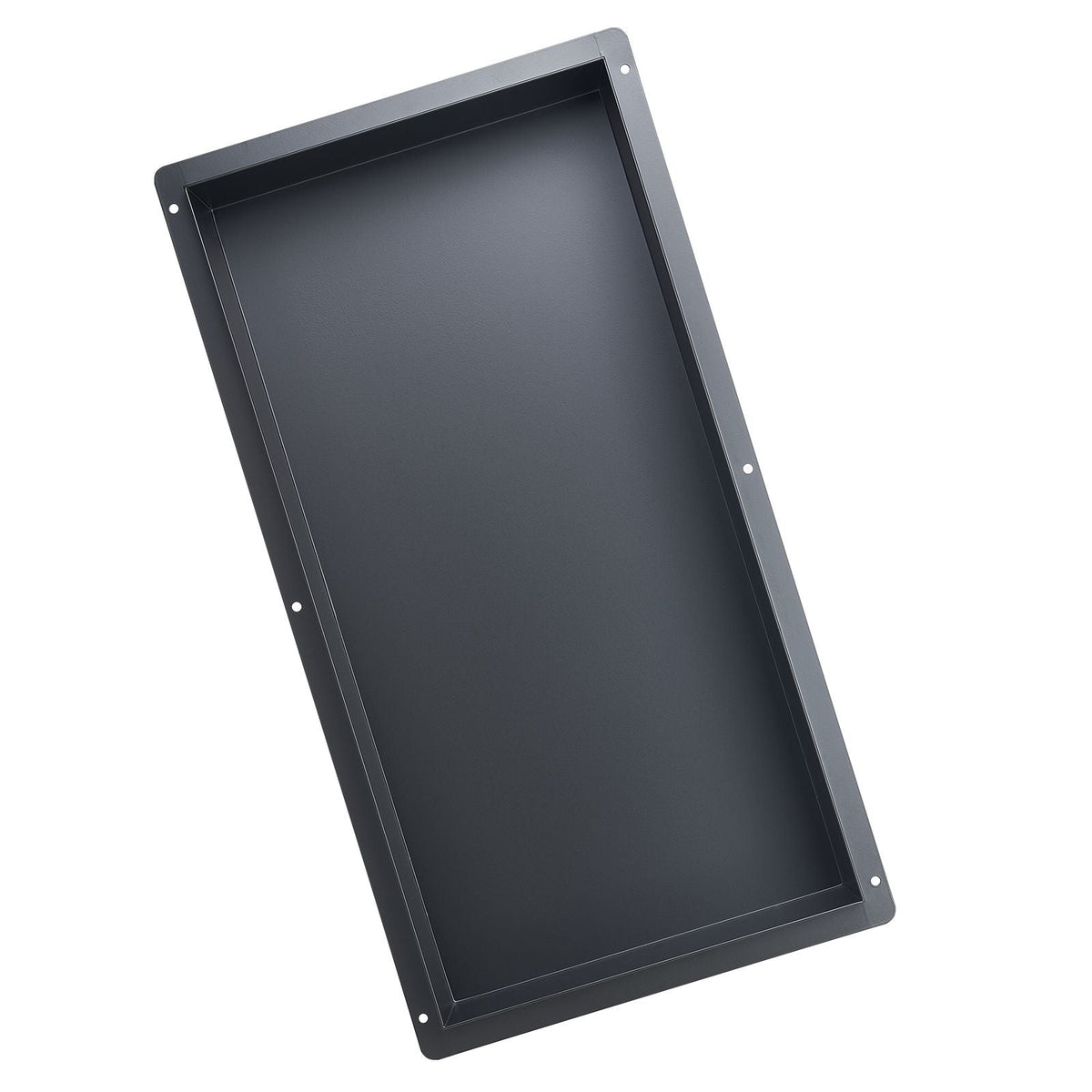 Shower Niche, 13 x 25 x 4 inch Frameless Recessed Wall Niche, Heavy-duty Stainless Steel Modern Shampoo Storage Organizer, Sealed Waterproof, Durable & Easy to Install, Black for Bathroom
