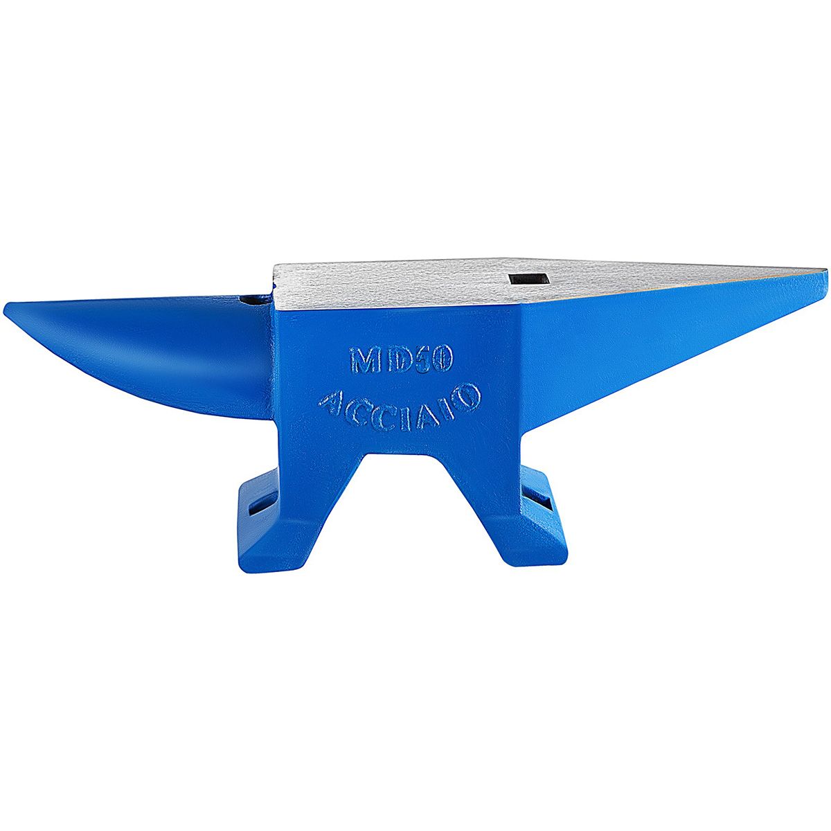 Single Horn Anvil Cast Steel Anvil Blacksmith for Sale Forge Steel Tools with Round and Square Hole and Equipment Anvil Rugged Blacksmith Jewelers Durable and Robust Metal Working Tool 105Lbs