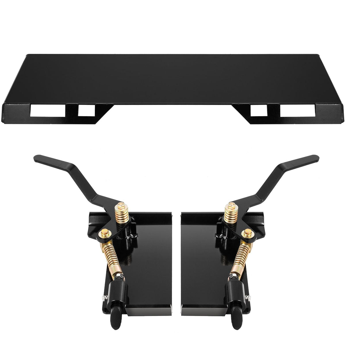Skid Steer Attachment 3/8in Skid Steer Quick Attach Plate 85LBS Skidsteer Attachment 18.5\" Height Quick Attach Skid Steer Attachments for Buckets, Plows, Forks