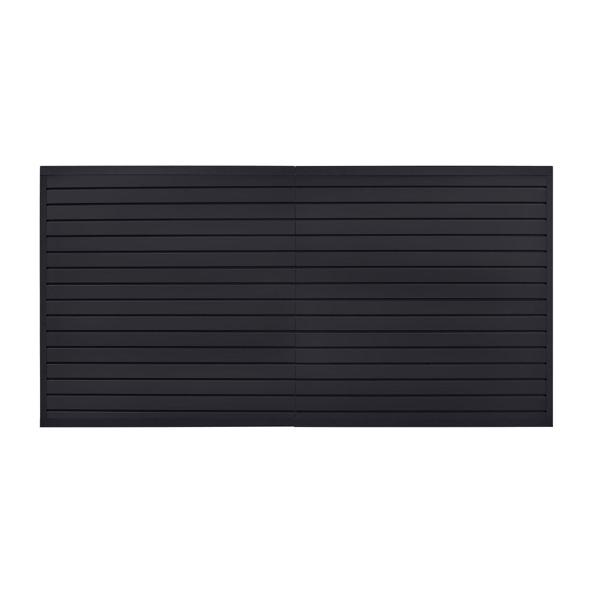 Slat Wall Paneling, 8 x 4 ft, PVC Garage Slatwall with Modular Design, Black Slat Wall Easy-to-Install Adjustable Slatwall Panel with Coupling Structure & DIY Cutting, Fits for Storage & Display