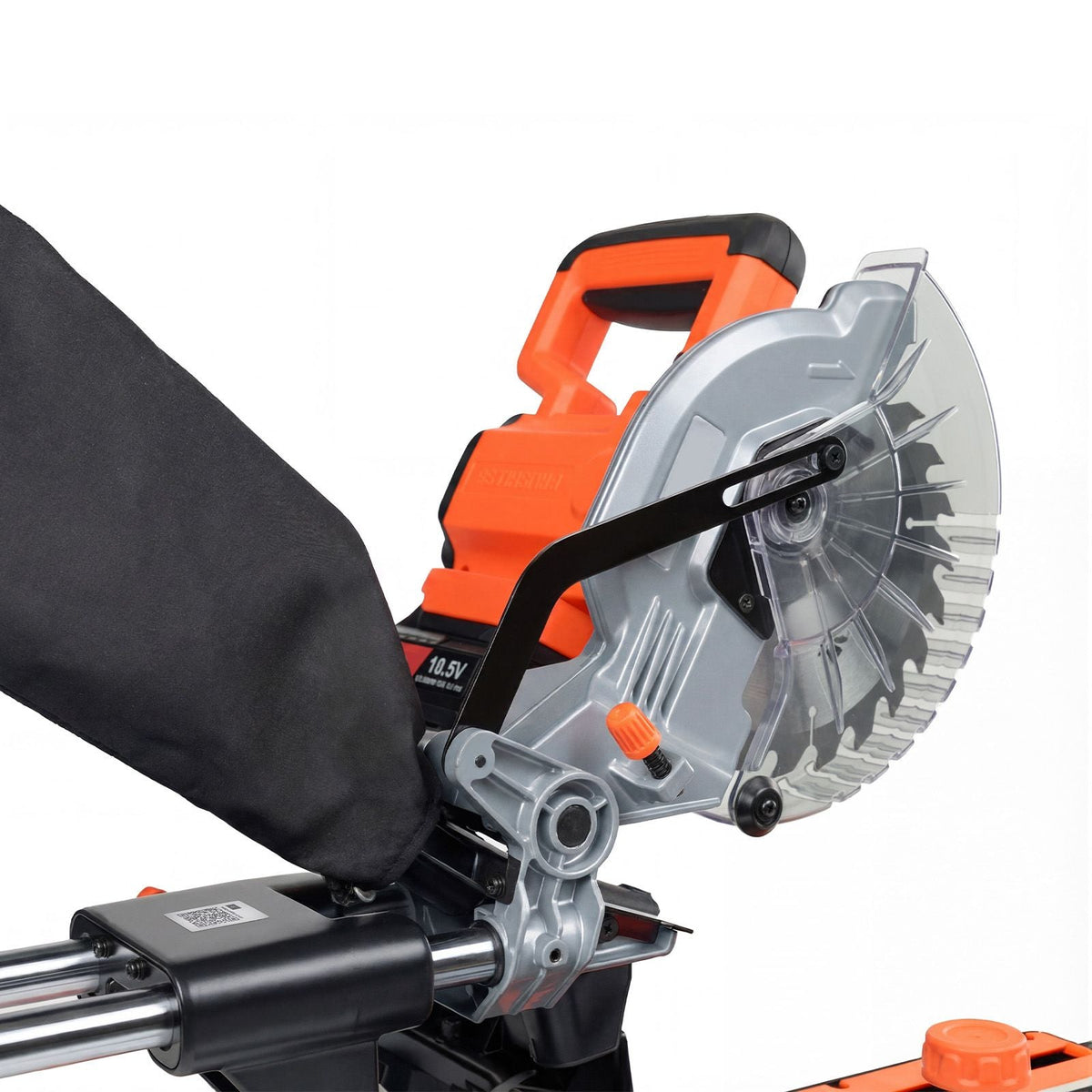 Sliding Compound Miter Saw, 7-1/4 inch Blade, DC 18.5V Cordless Miter Saw, with LED Precision Alignment, Adjustable Angles, Battery and Charger Included, for Cutting Wood, Metals, Laminates