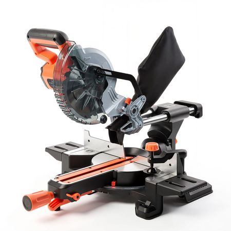Sliding Compound Miter Saw, 7-1/4 inch Blade, DC 18.5V Cordless Miter Saw, with LED Precision Alignment, Adjustable Angles, Battery and Charger Included, for Cutting Wood, Metals, Laminates