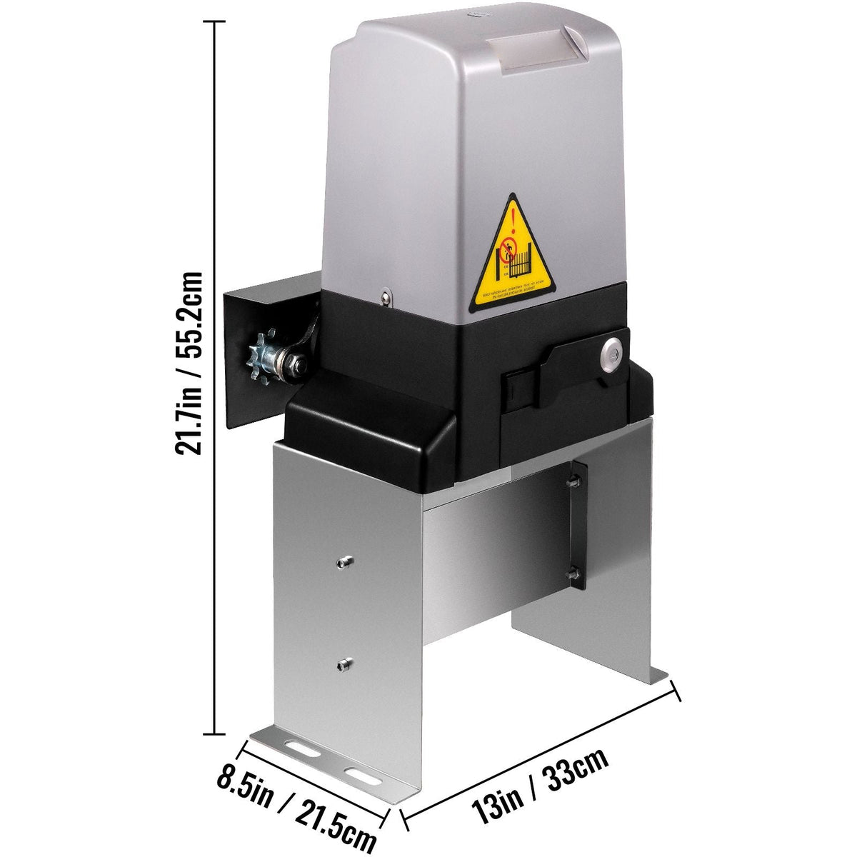 Sliding Gate Opener 3300 LBS Automatic Sliding Gate, Gate Opener Motor with 2 Remote Controls, 230 ft Remote Distance Driveway Rolling Gate, Automatic Sliding Gate Opener for Sliding Gate