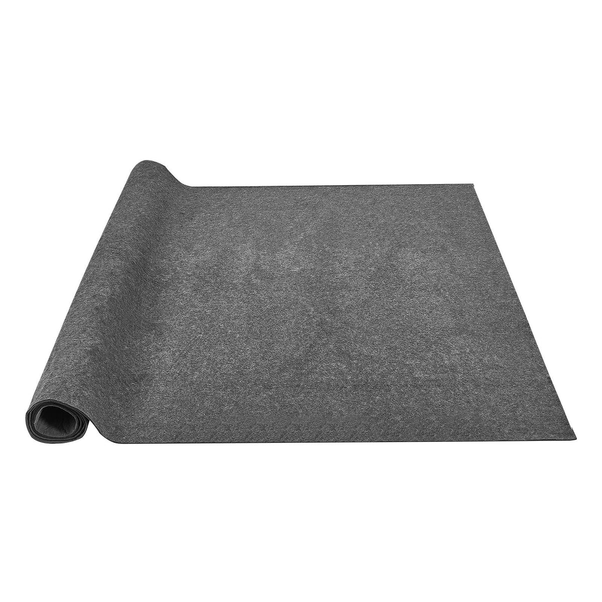 - Slip-Resistant Rug Pad - Protective Cushioning Carpet Pad - 8' x 10' - 1/4"Thick - Dual Surface - Polyester Felt + Latex - Gray - 7-8m² Area Carpet Padding Rug Cushion Safe for All Floors