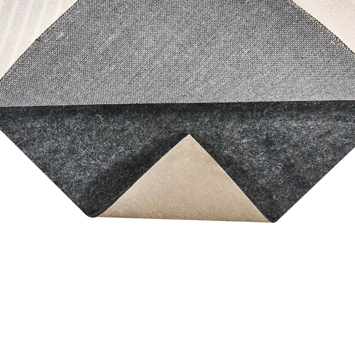 - Slip-Resistant Rug Pad - Protective Cushioning Carpet Pad - 9' x 12' - 1/4"Thick - Dual Surface - Polyester Felt + Latex - Gray - 10-11m² Area Carpet Padding Rug Cushion Safe for All Floors